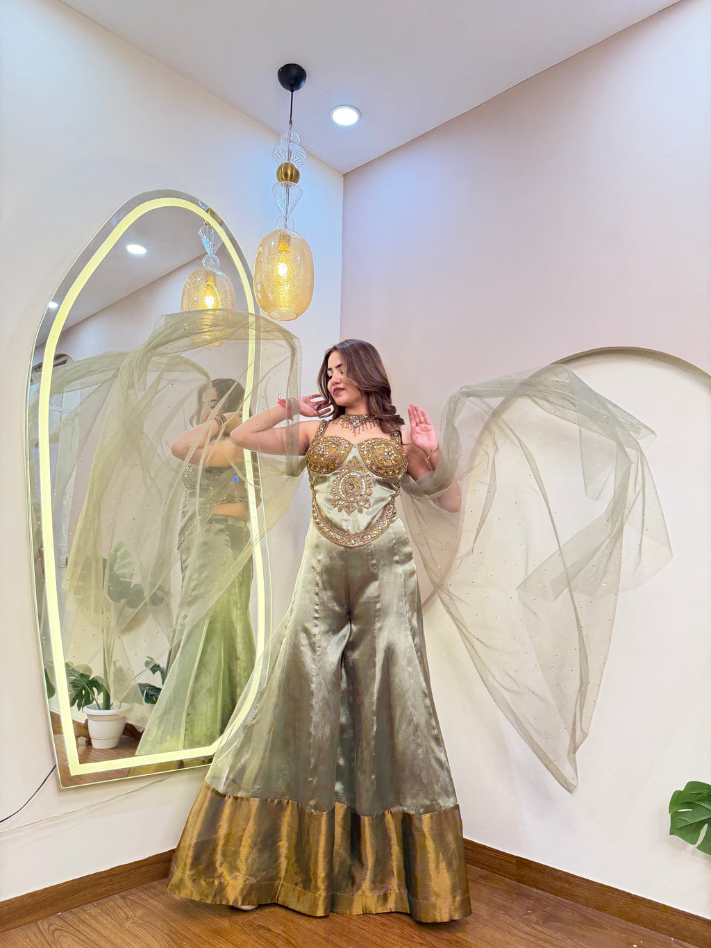 E287 3PC SHARARA SUIT