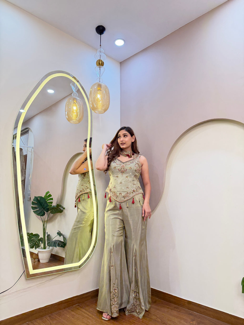E316 INDO WESTARN SHARARA SUIT