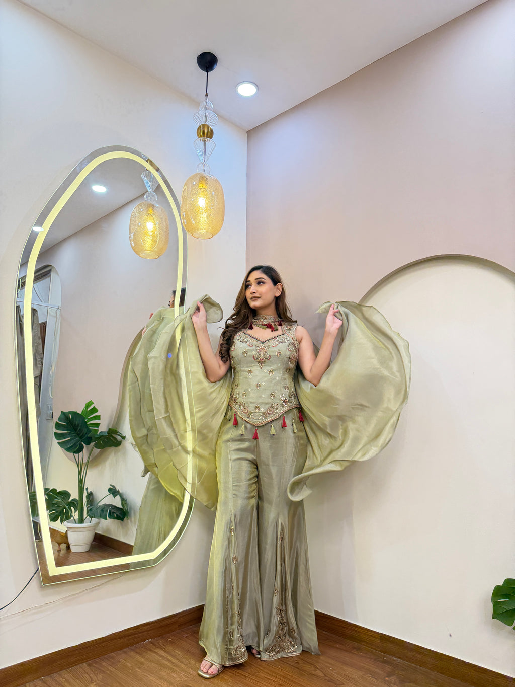 E316 INDO WESTARN SHARARA SUIT