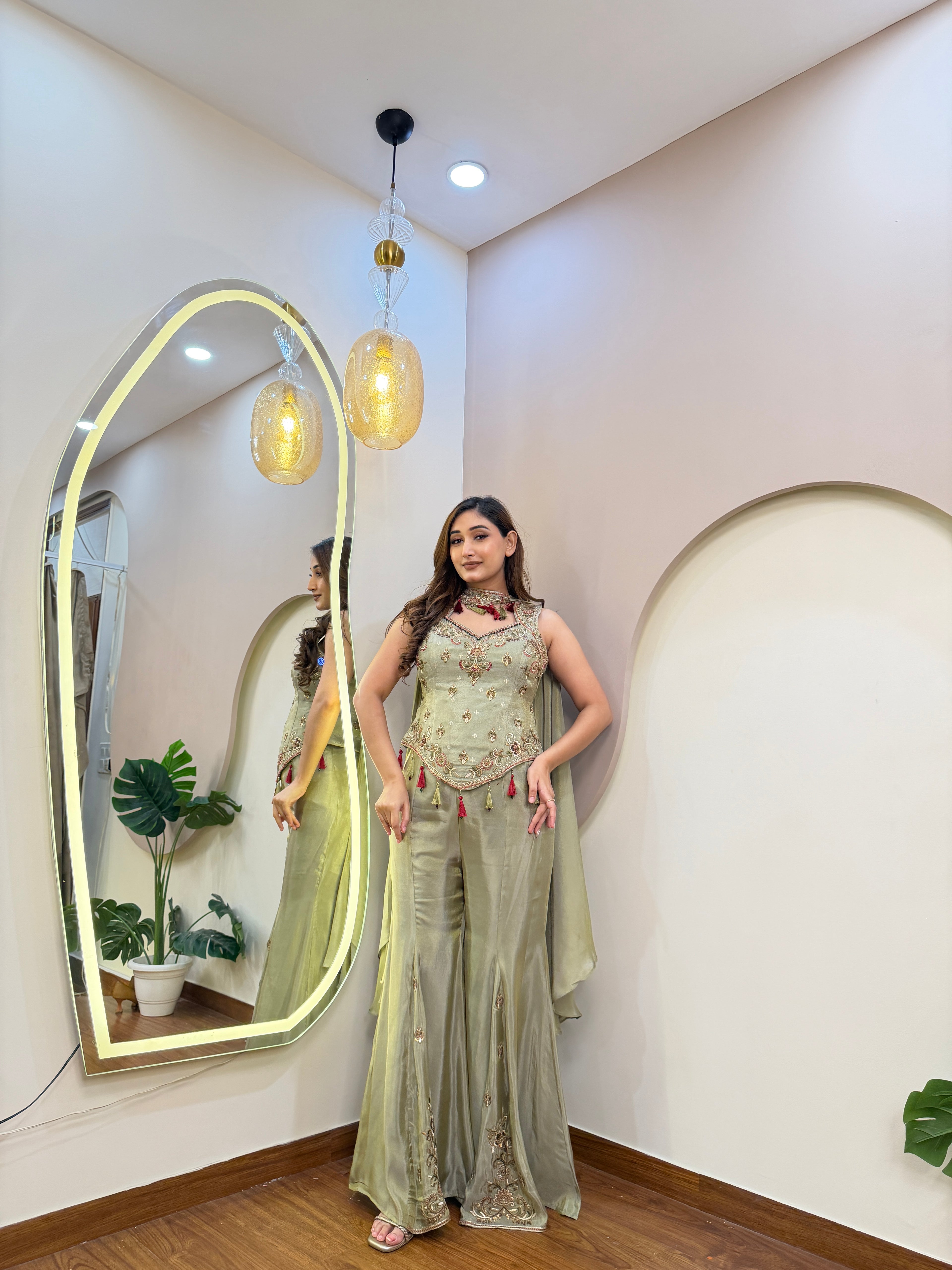 E316 INDO WESTARN SHARARA SUIT