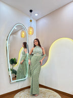 D697  DRAPE SAREE