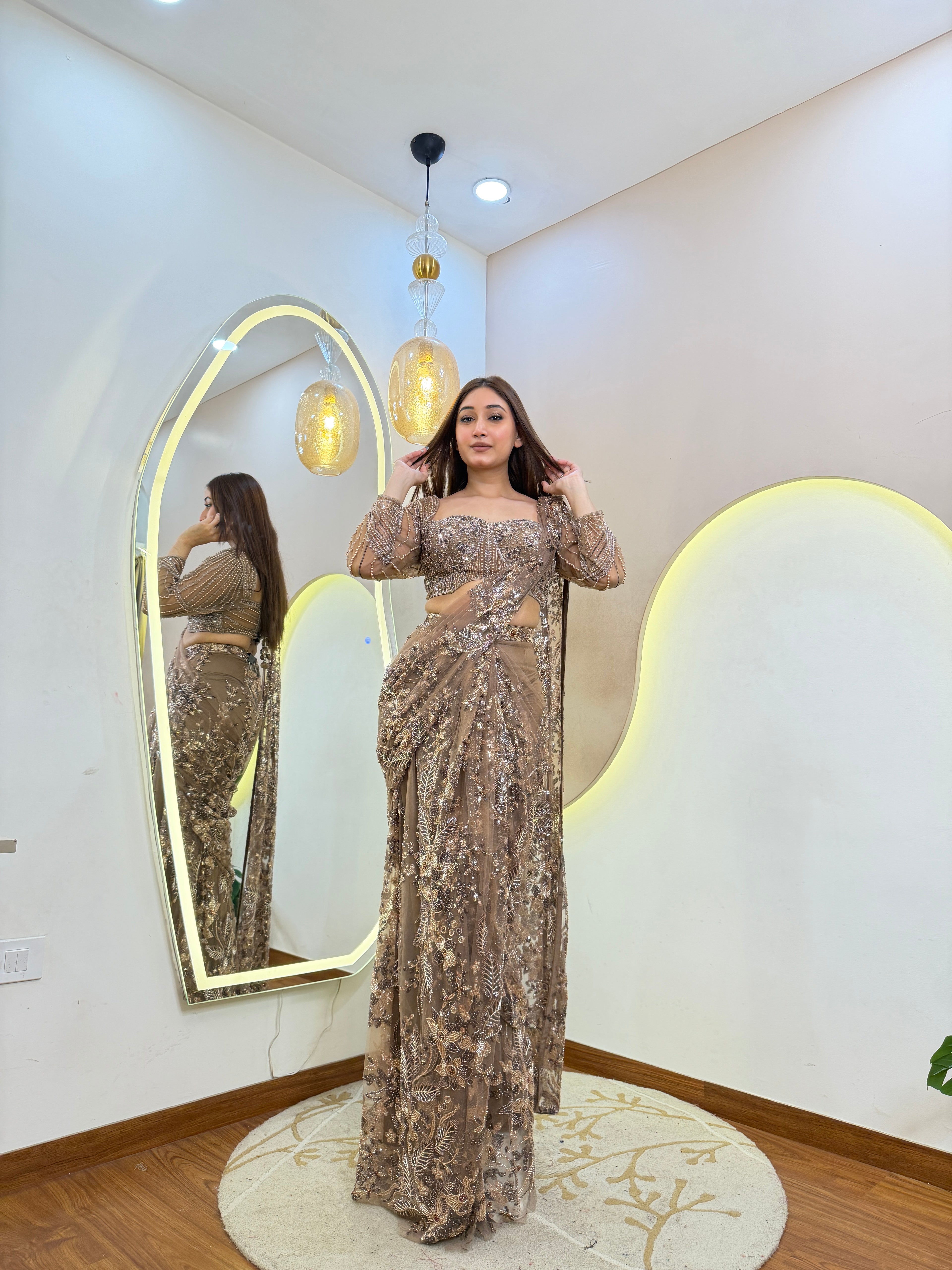 D730   DRAPE SAREE