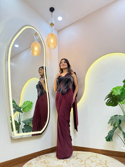 "ESRA" DRAPE SAREE