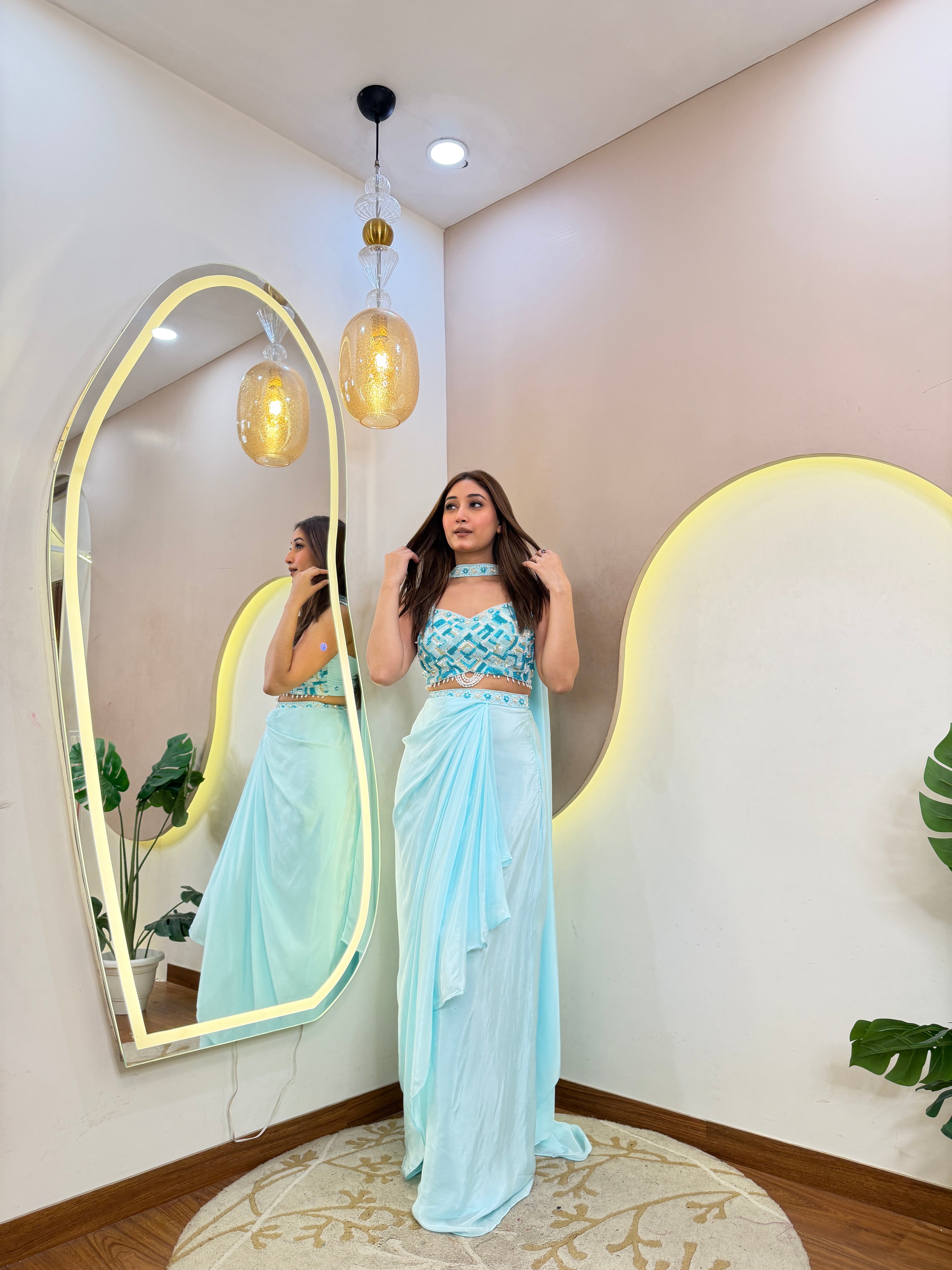 D717  DRAPE SAREE
