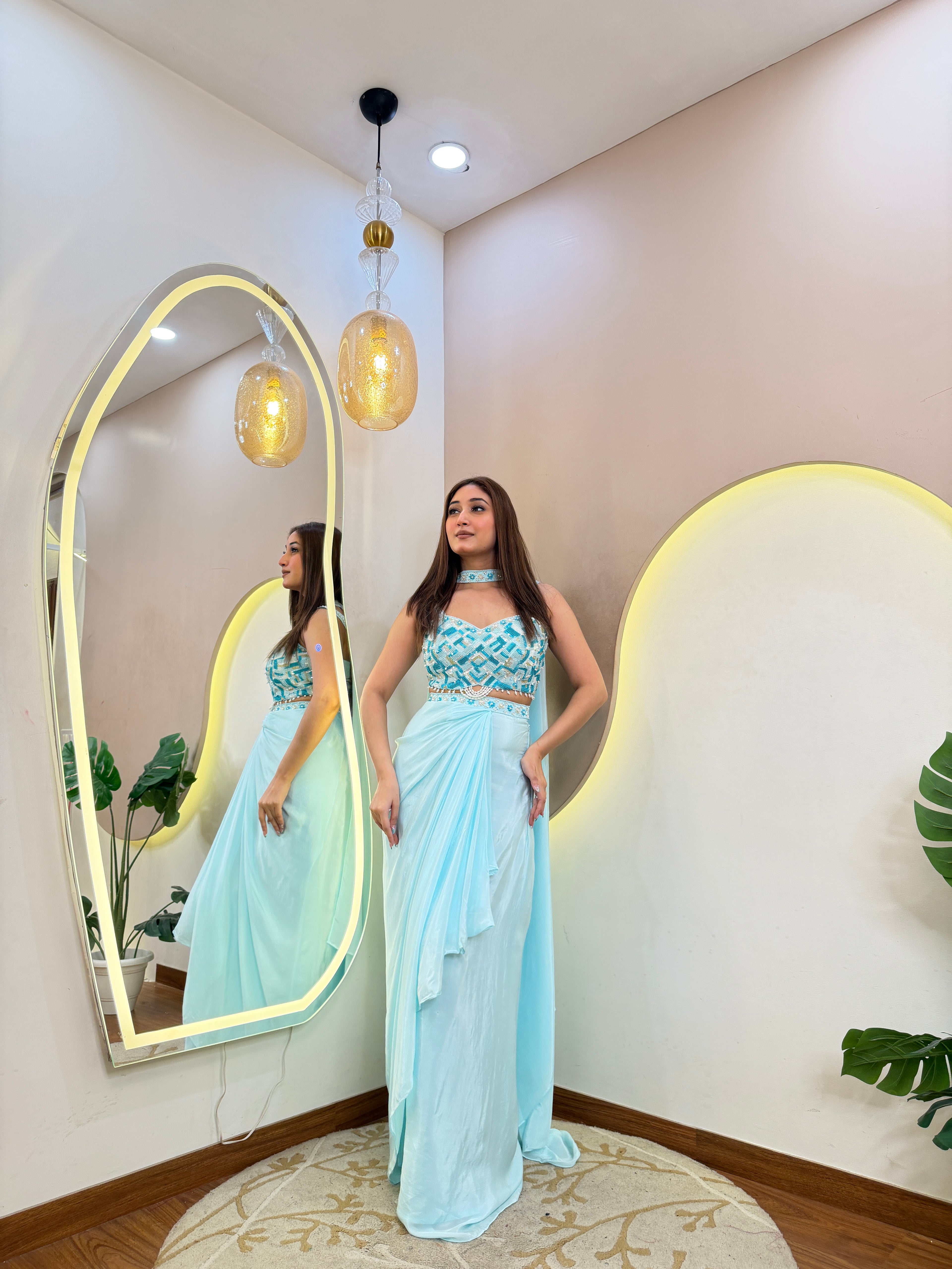 D717  DRAPE SAREE