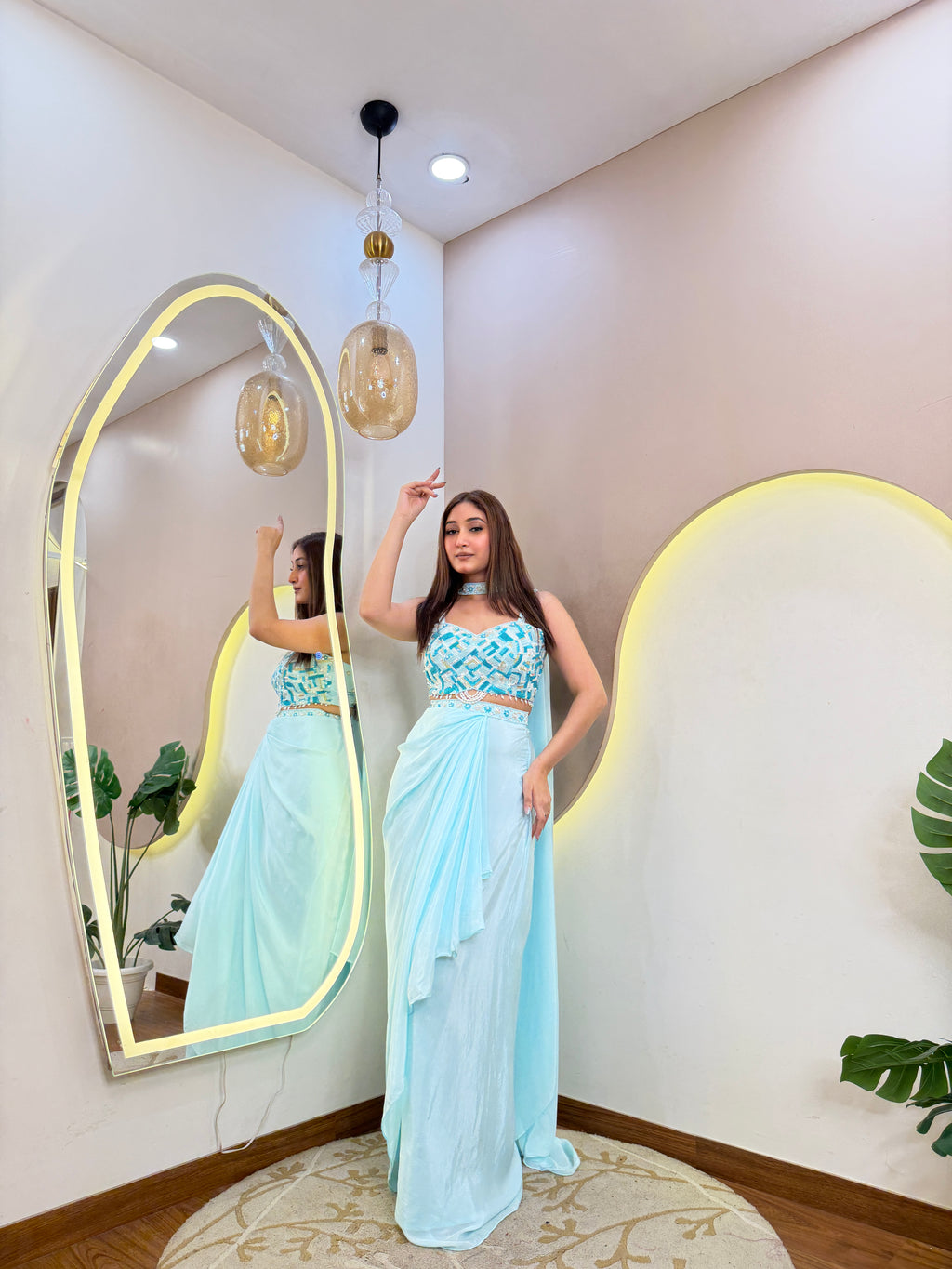D717  DRAPE SAREE