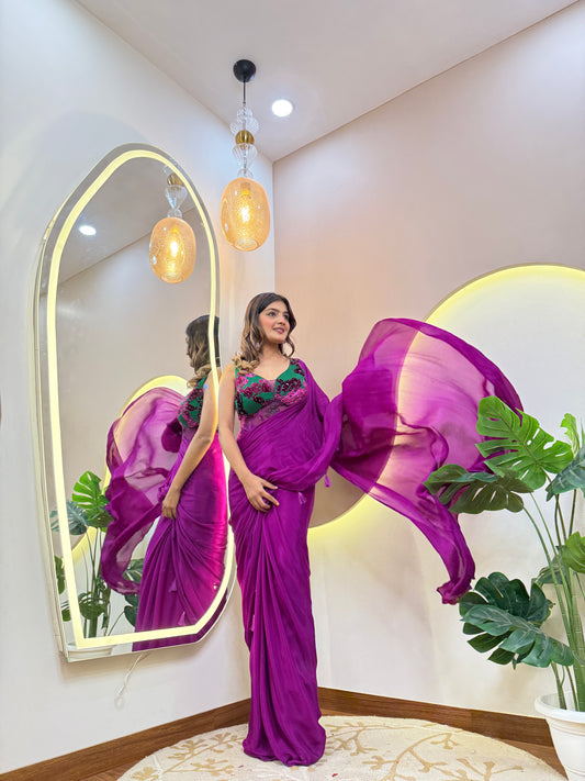 "FARA " DRAPE SAREE