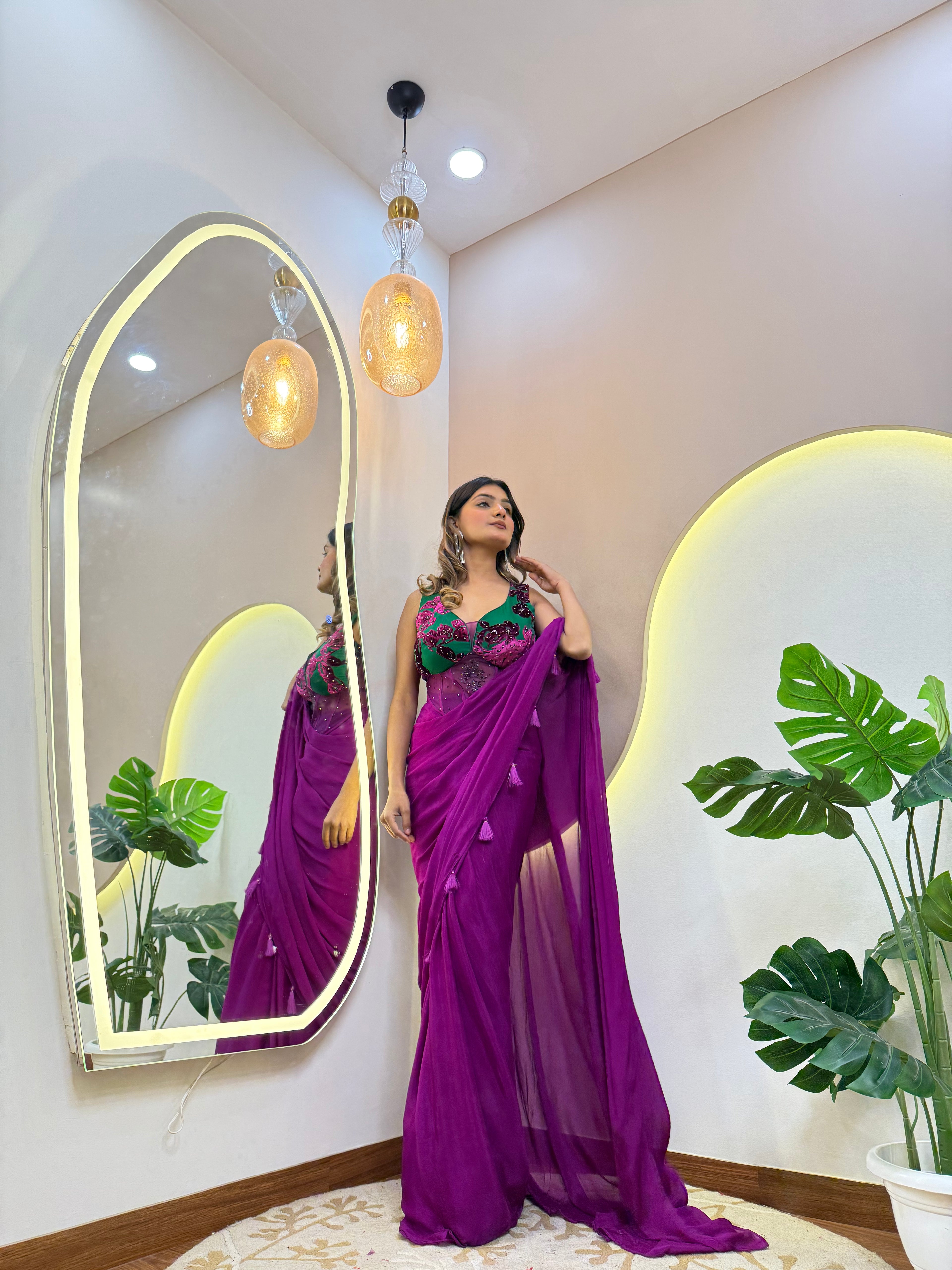 "FARA " DRAPE SAREE