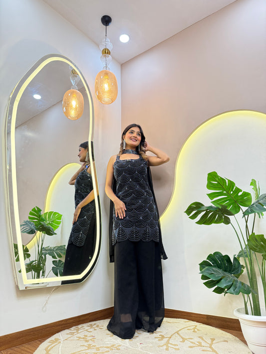 "NIDA" SHARARA SUIT