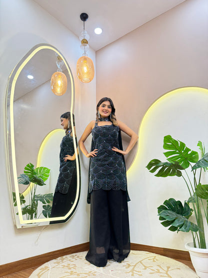"NIDA" SHARARA SUIT