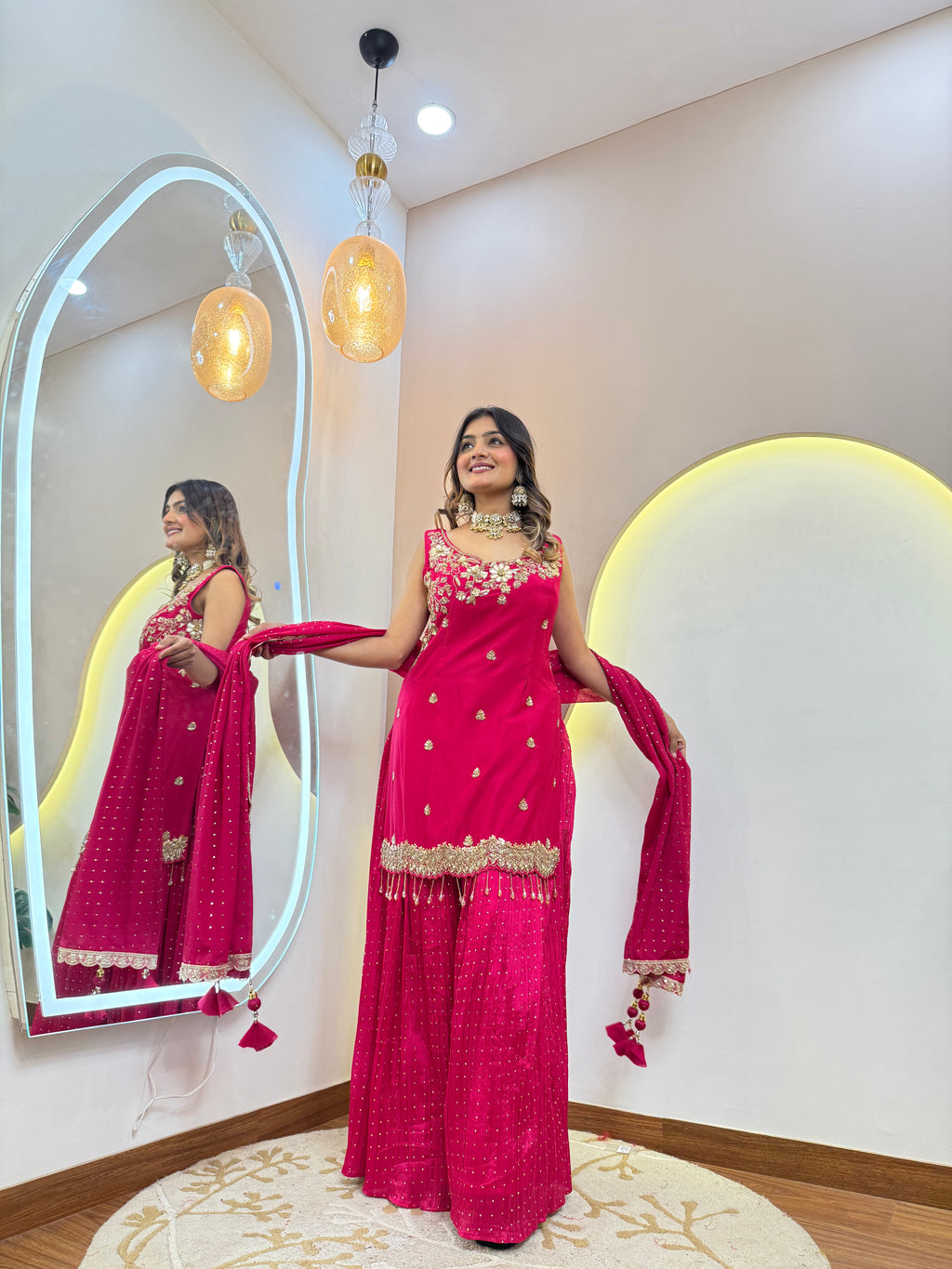 "BASMA" SHARARA SUIT