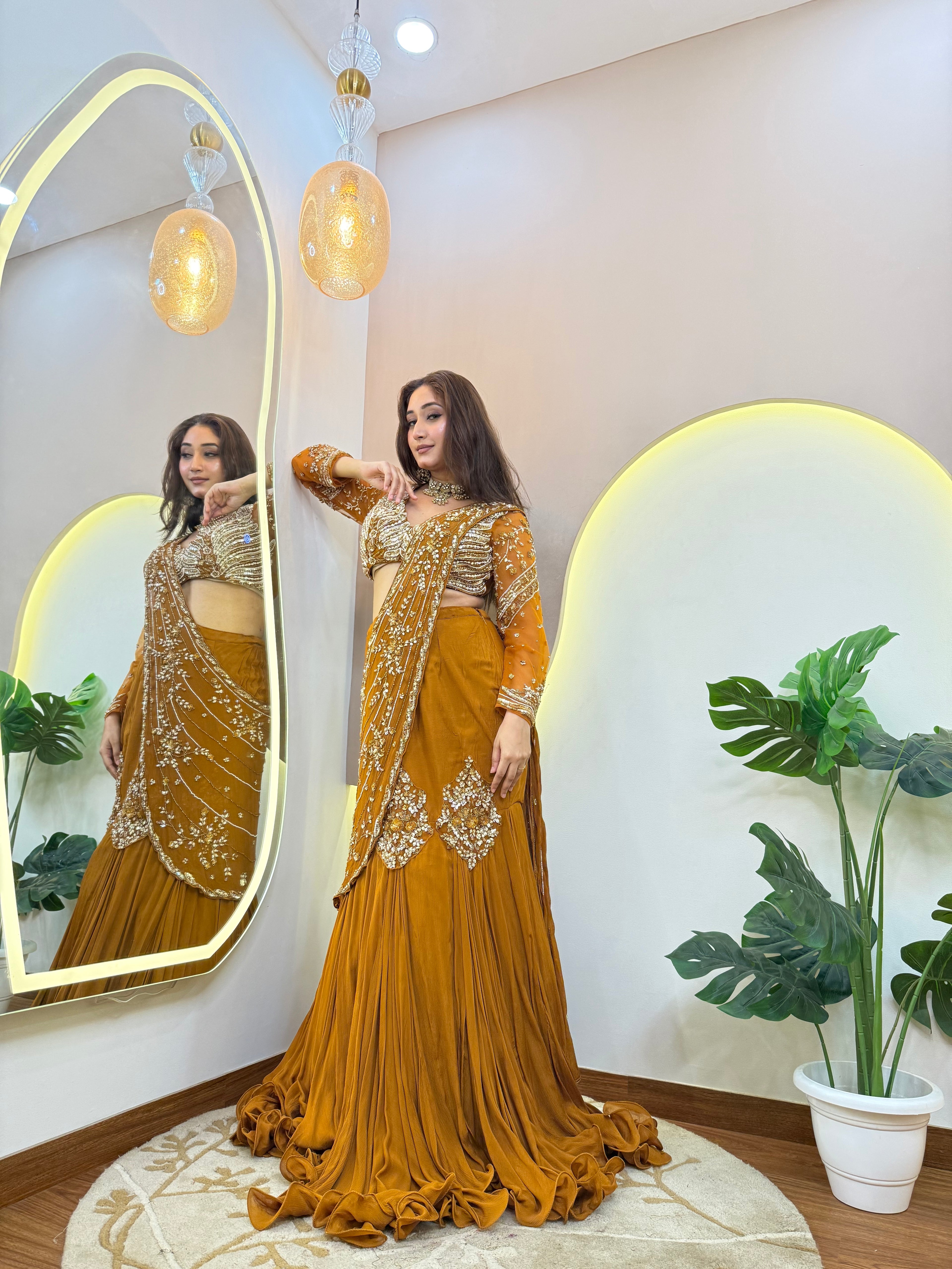 "NAZIYA " DRAPE SAREE