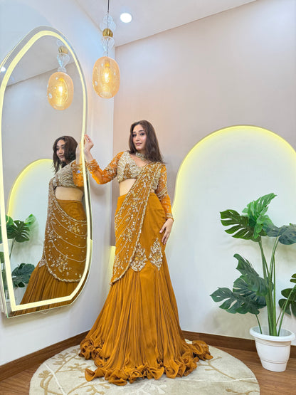 "NAZIYA " DRAPE SAREE