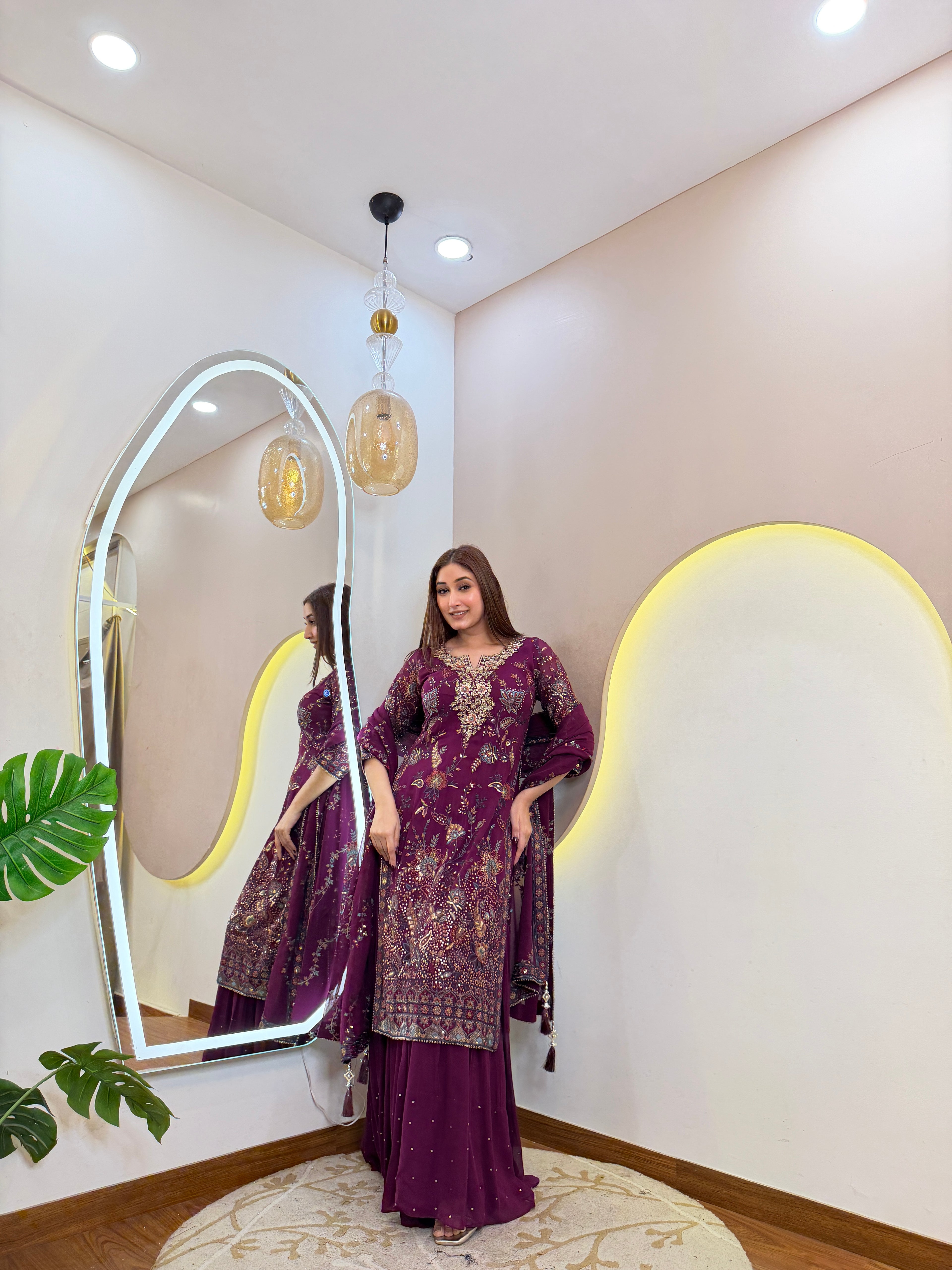 D409   SHARARA SUIT