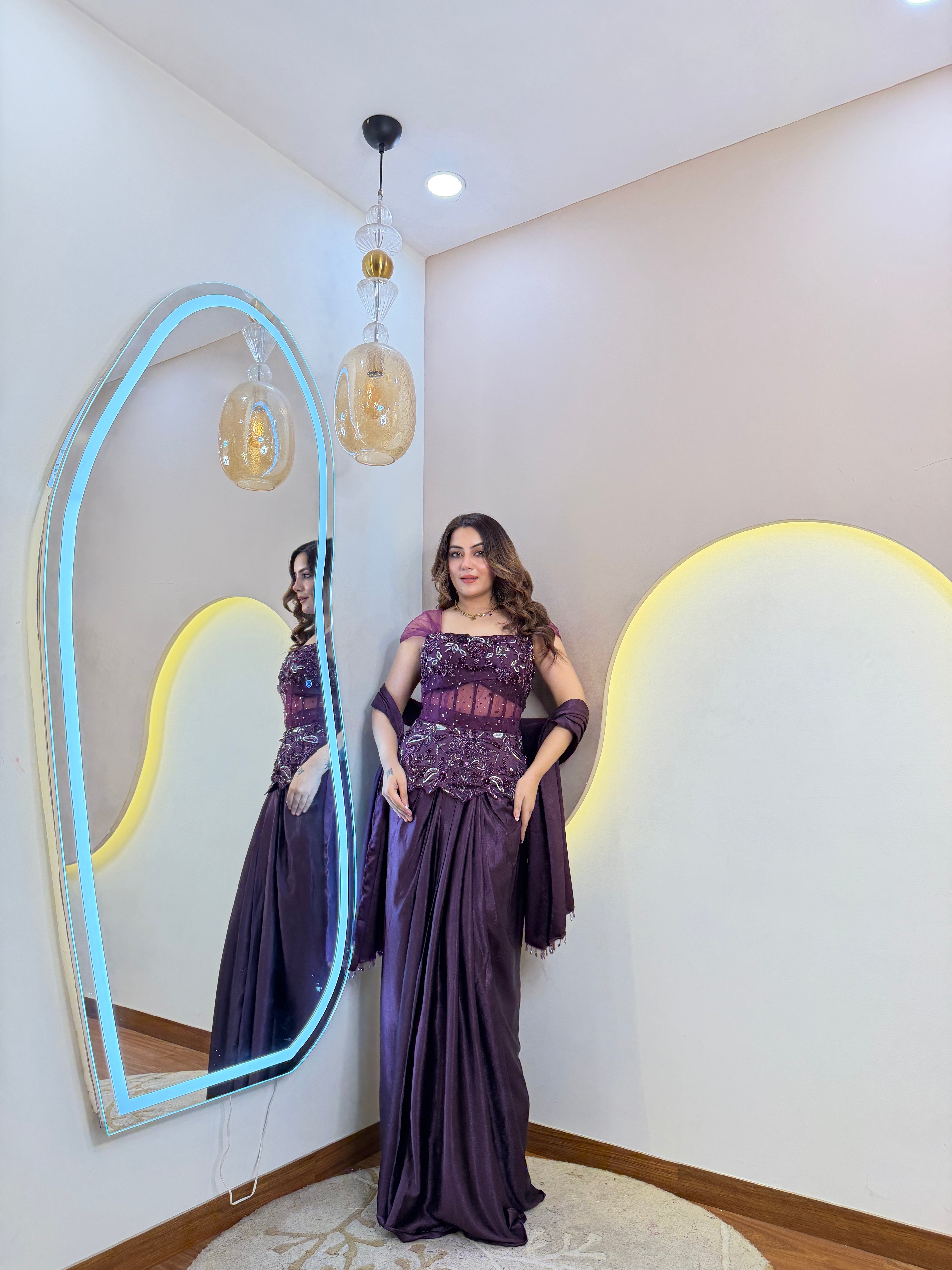 INDOWESTERN 3-PIECE DRESS