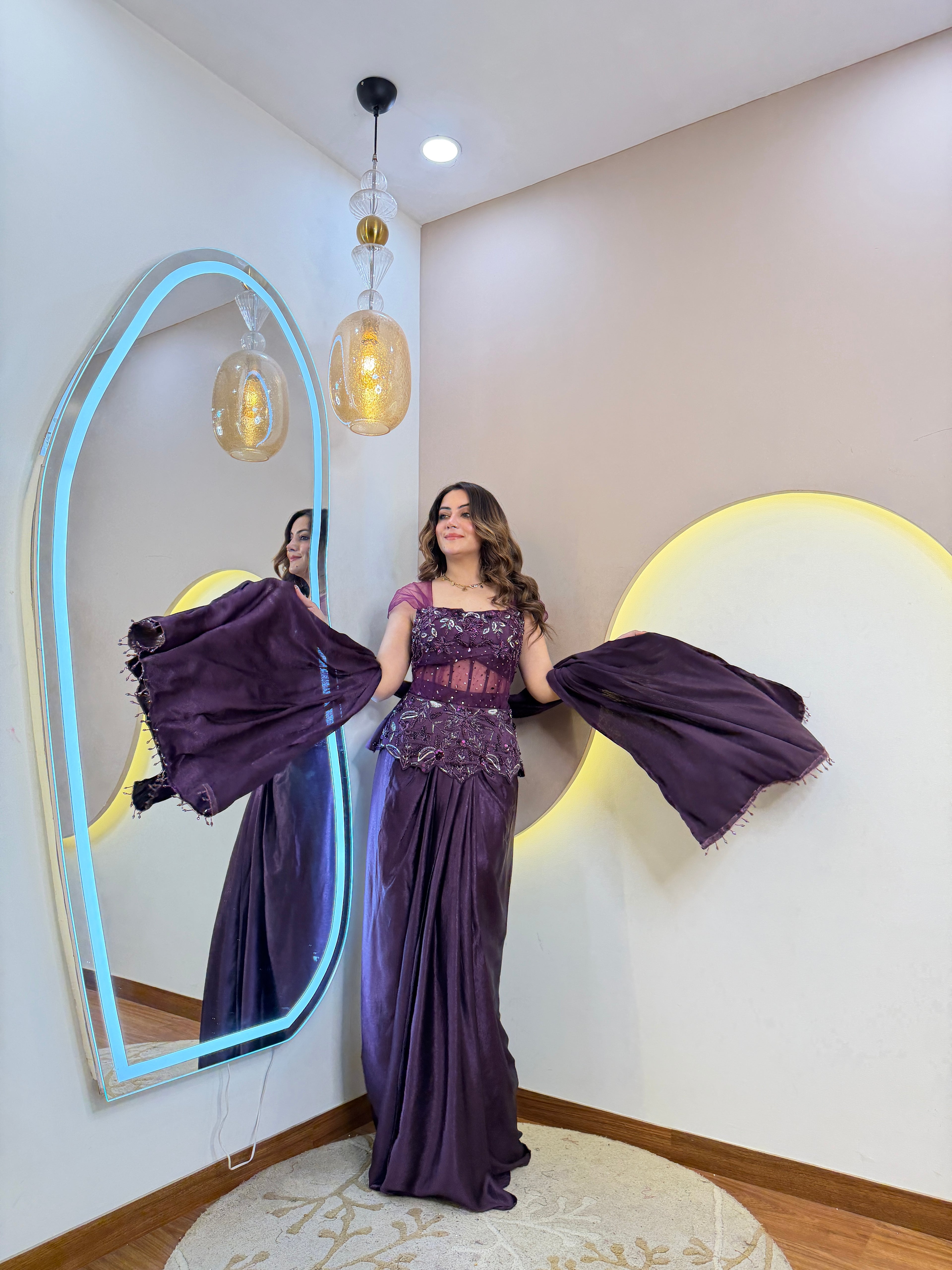 INDOWESTERN 3-PIECE DRESS