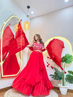 C822 GULFSHA OUTFIT LEHNGA CHOLI