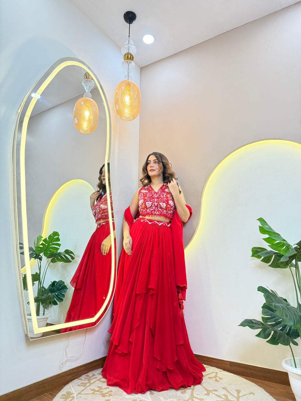 C822 GULFSHA OUTFIT LEHNGA CHOLI