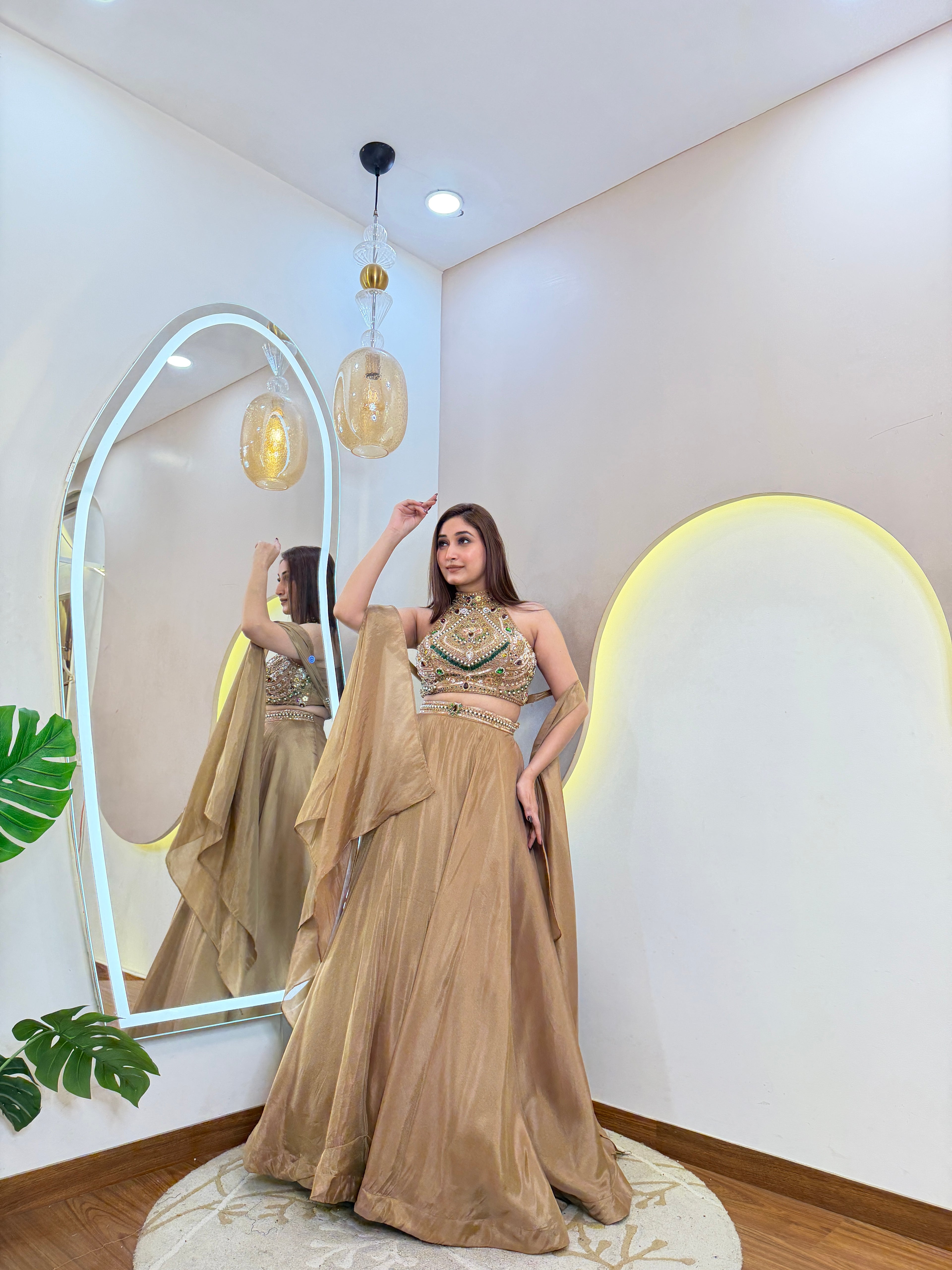 D735 Crop top skirt