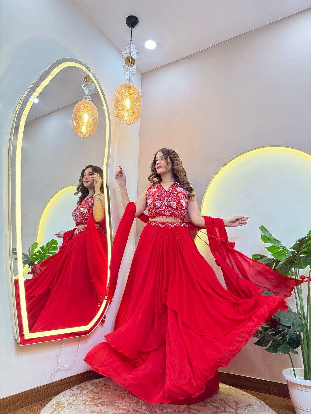 C822 GULFSHA OUTFIT LEHNGA CHOLI
