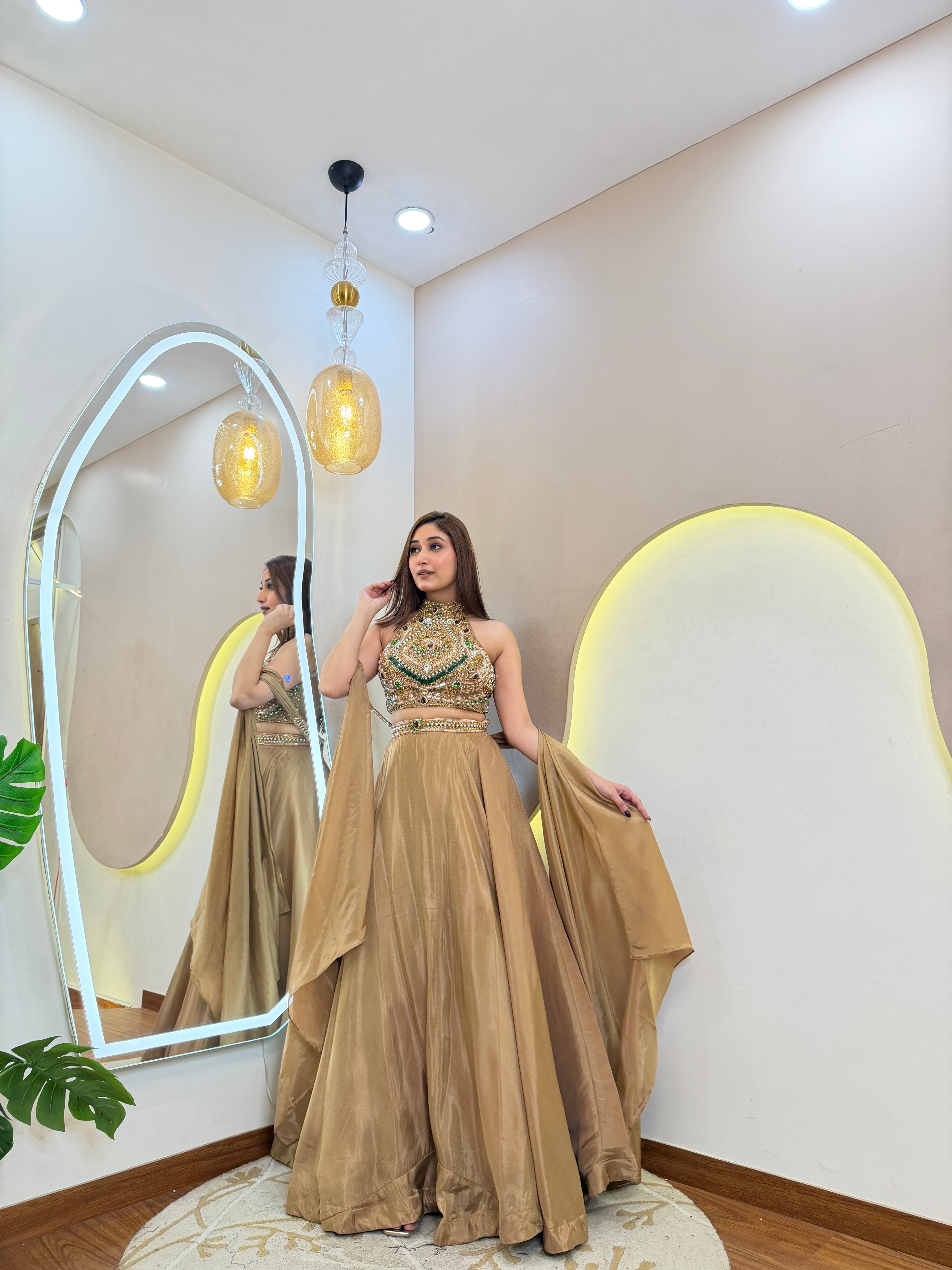 D735 Crop top skirt