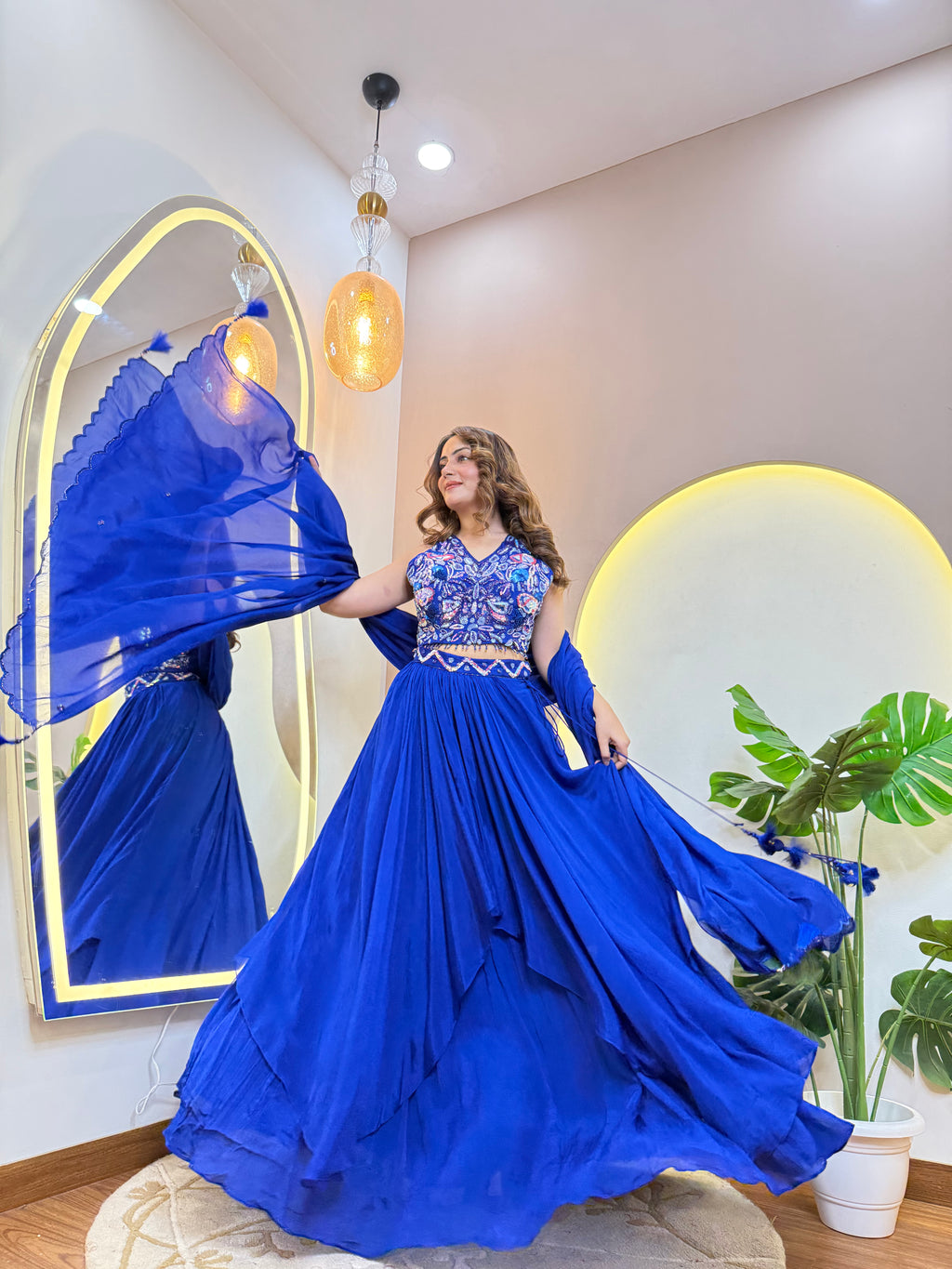 C822 GULFSHA OUTFIT LEHNGA CHOLI