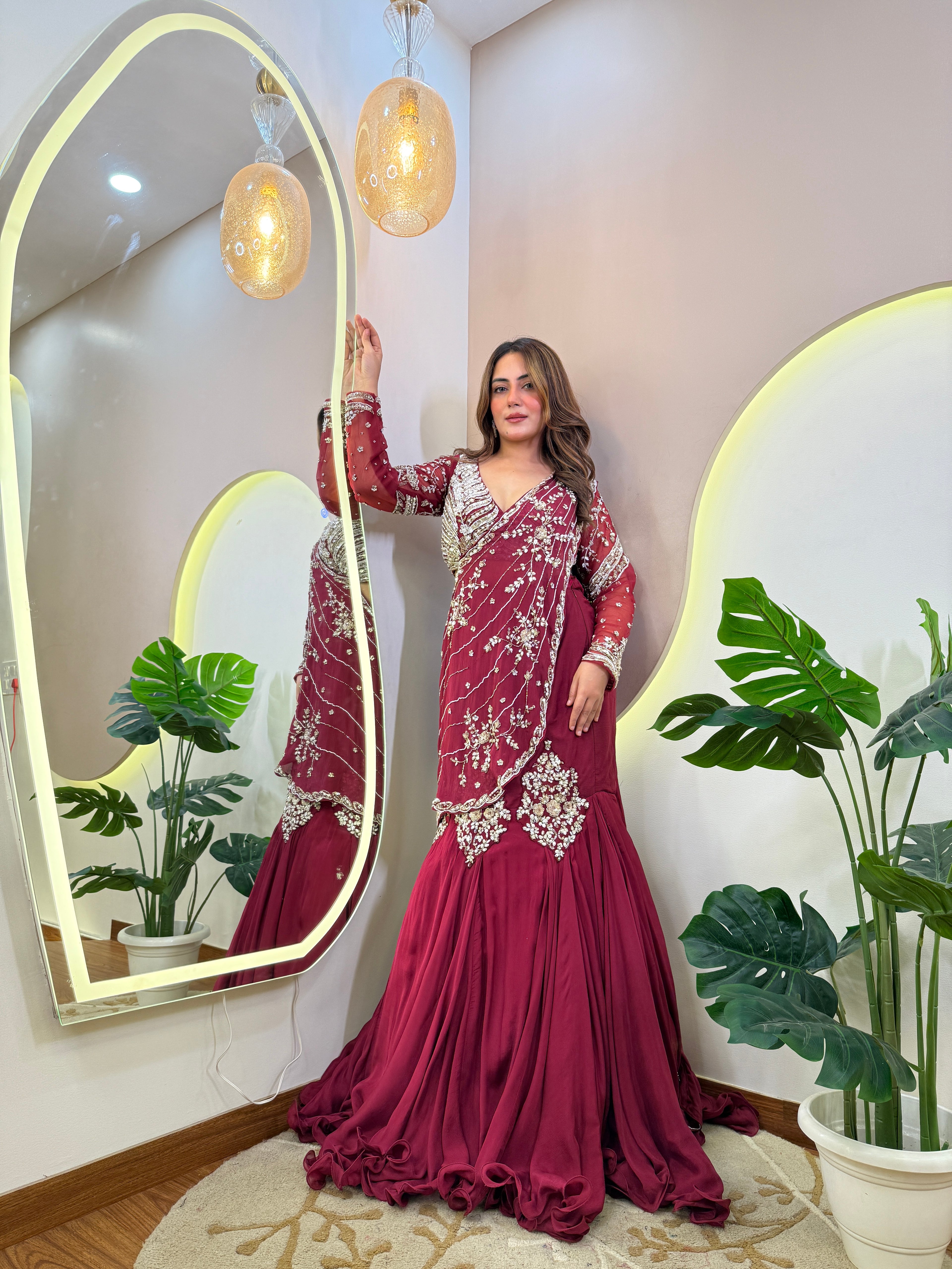 "NAZIYA " DRAPE SAREE