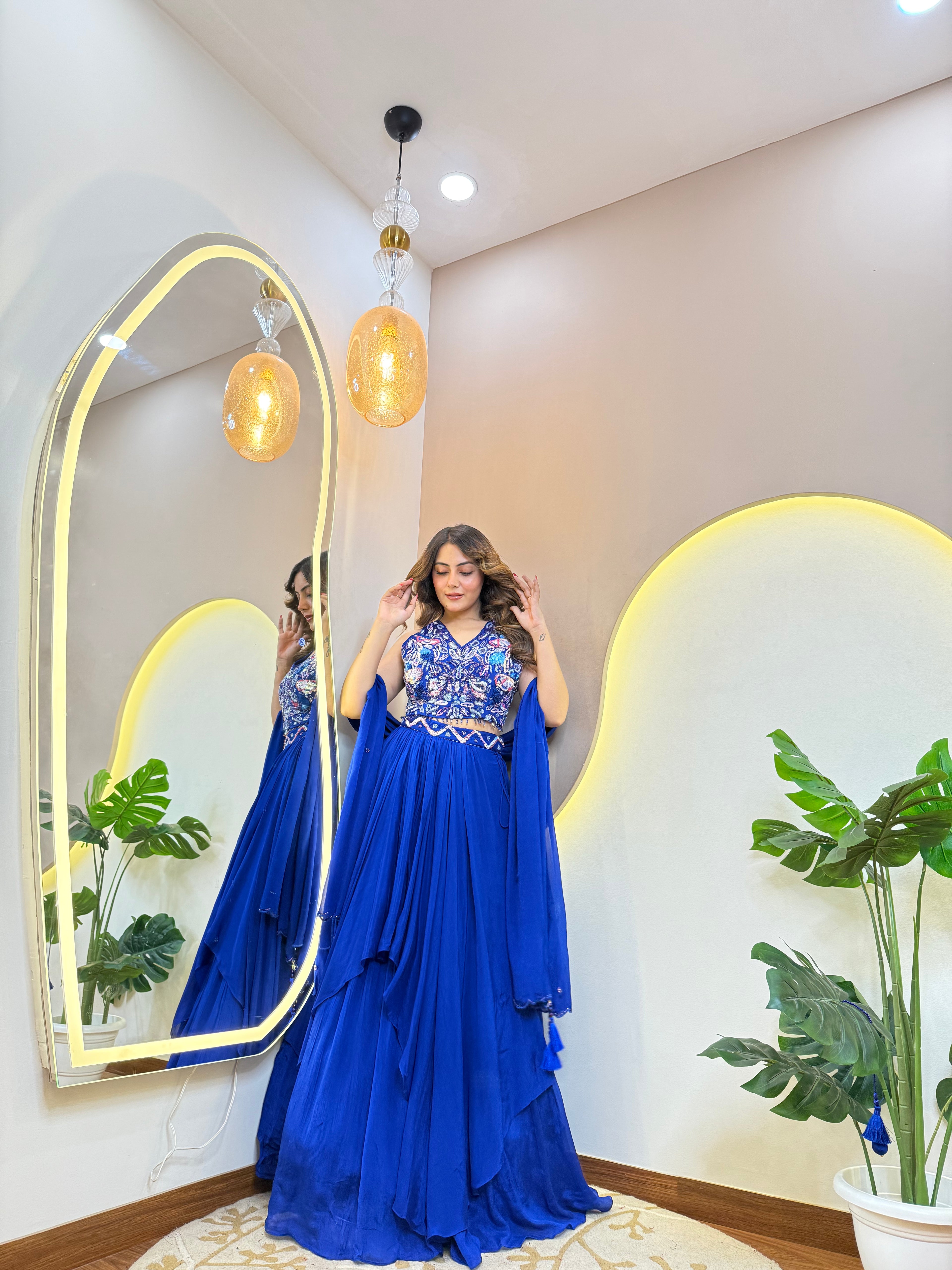 C822 GULFSHA OUTFIT LEHNGA CHOLI