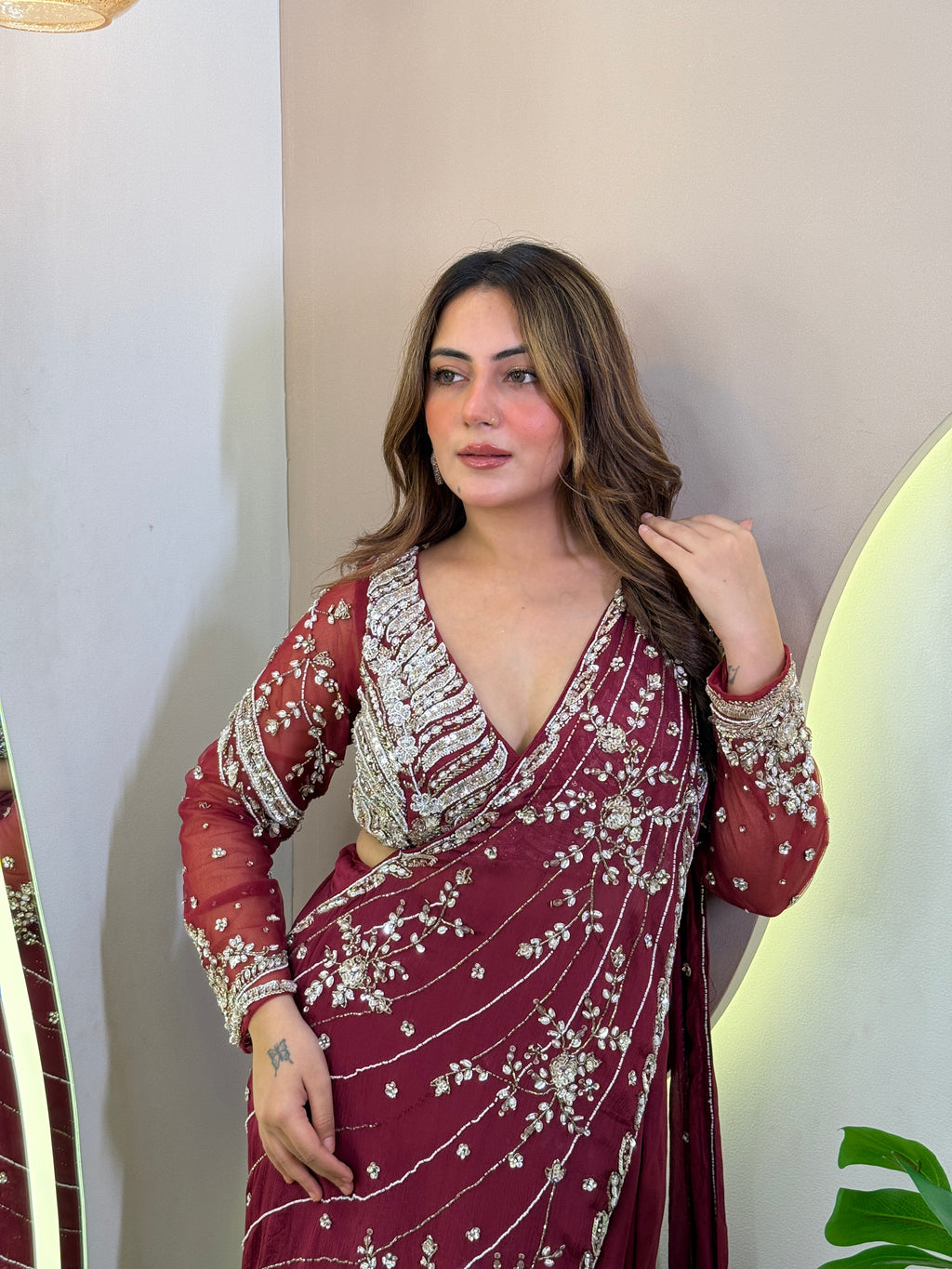 "NAZIYA " DRAPE SAREE