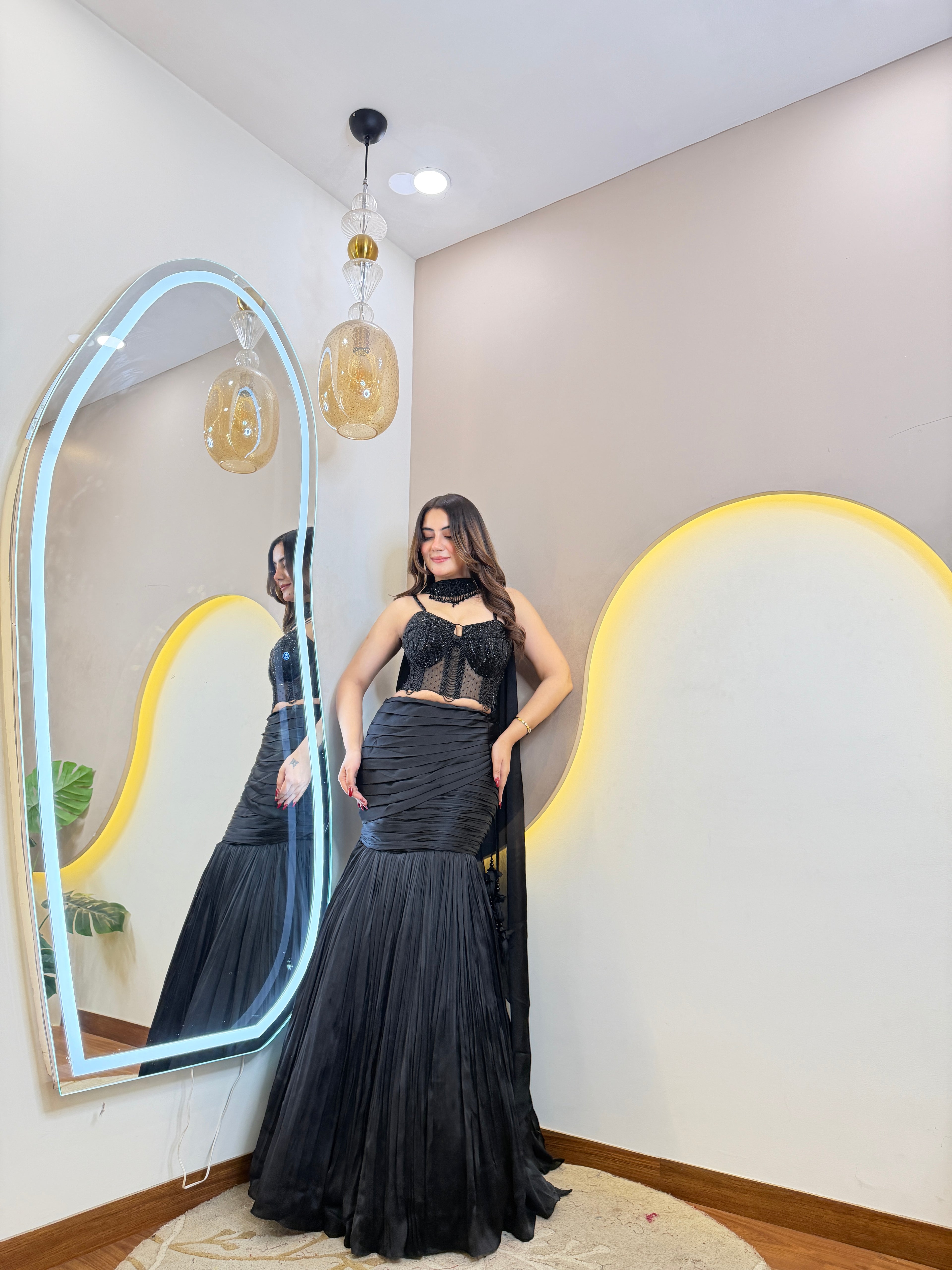 D73   CROP TOP SKIRT