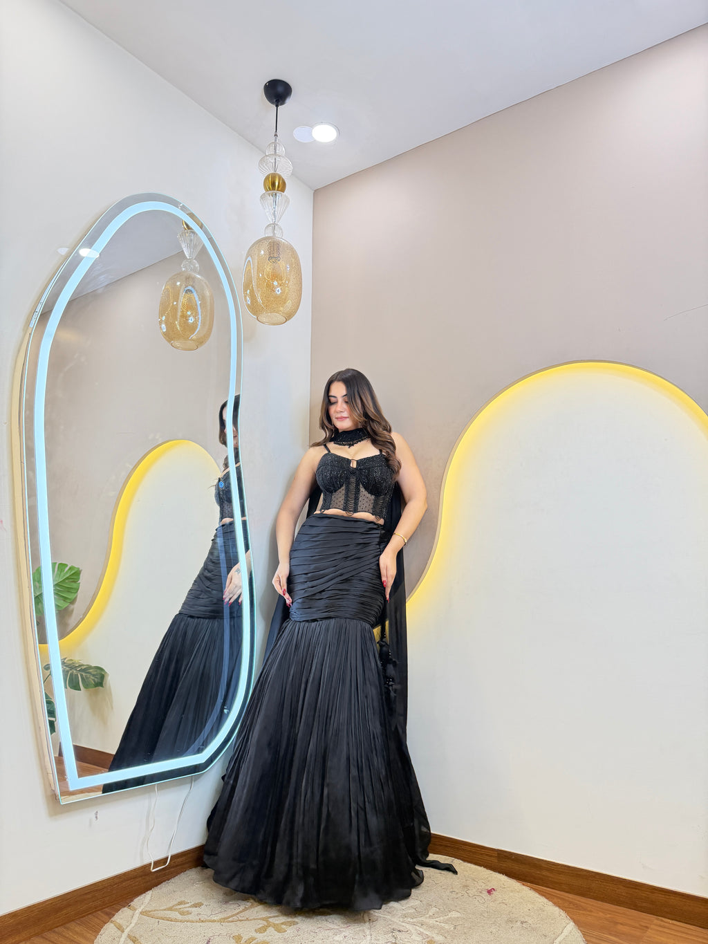 D73   CROP TOP SKIRT