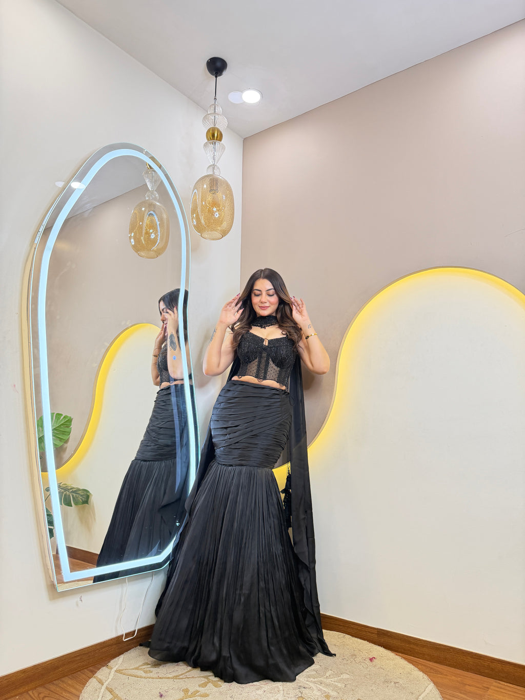 D73   CROP TOP SKIRT