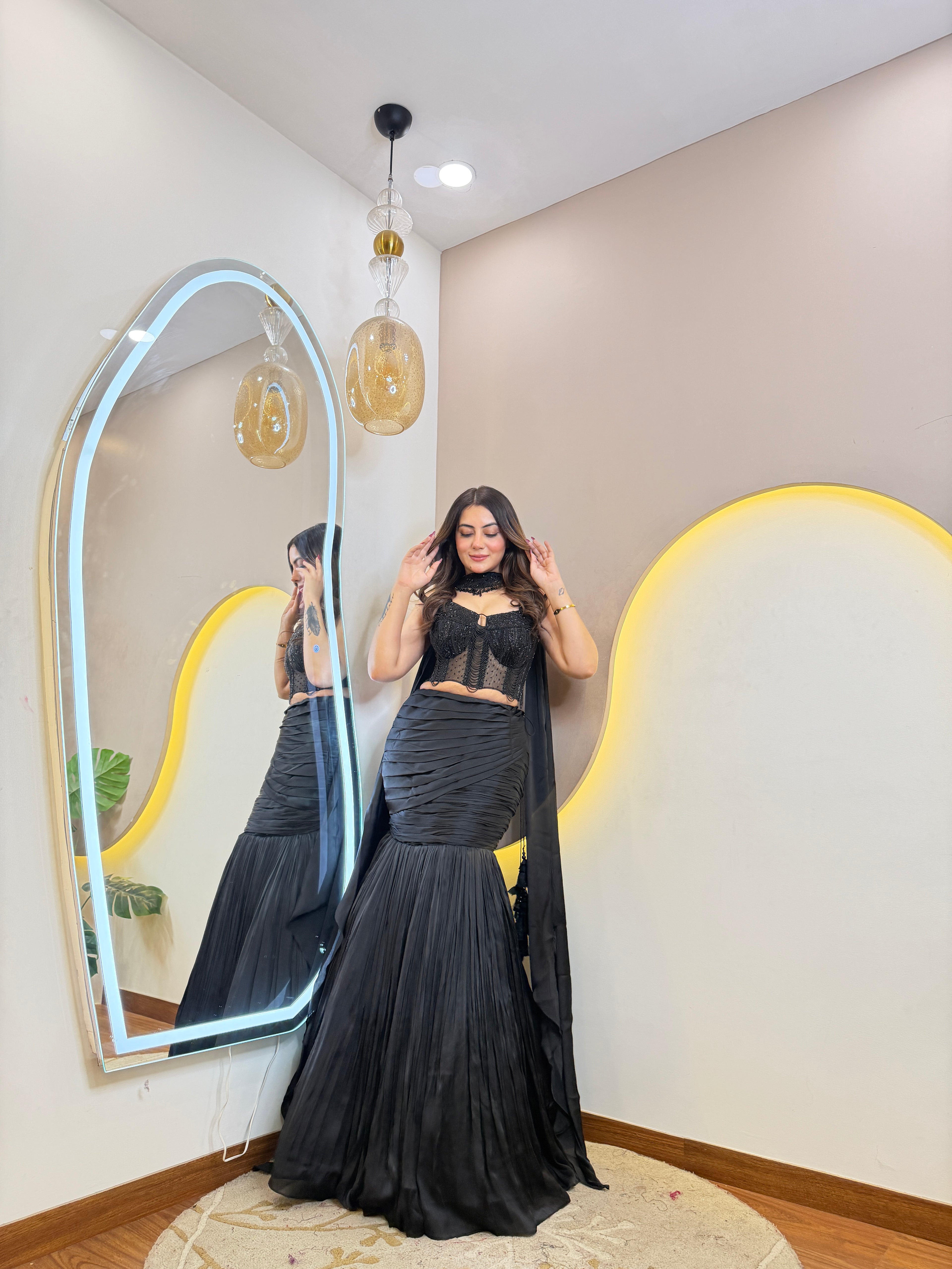 D73   CROP TOP SKIRT