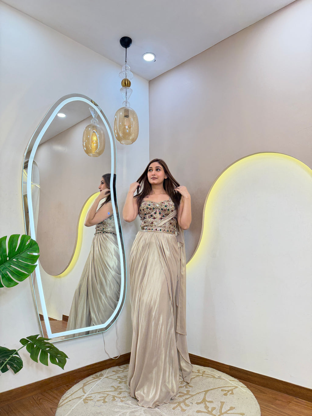 D739  DRAPE SAREE