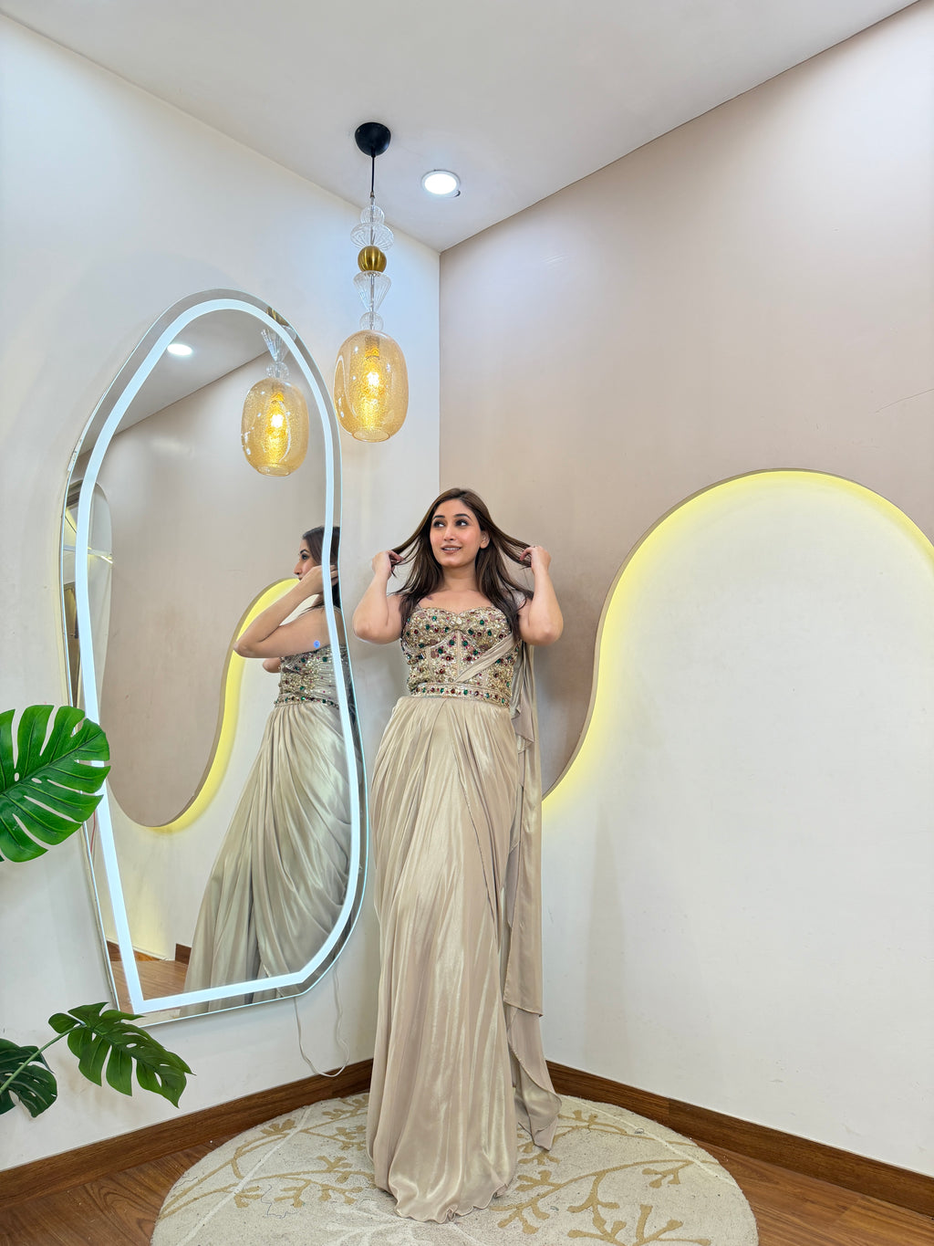 D739  DRAPE SAREE