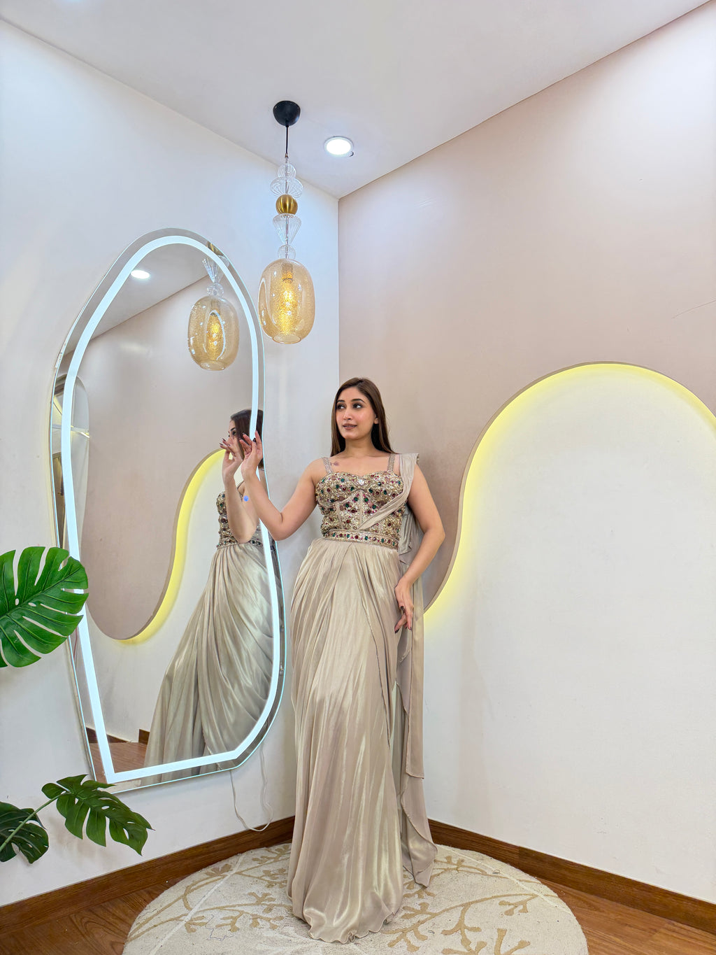 D739  DRAPE SAREE