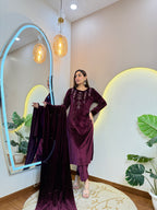 NASEEMA  VELVET 3pc. SET