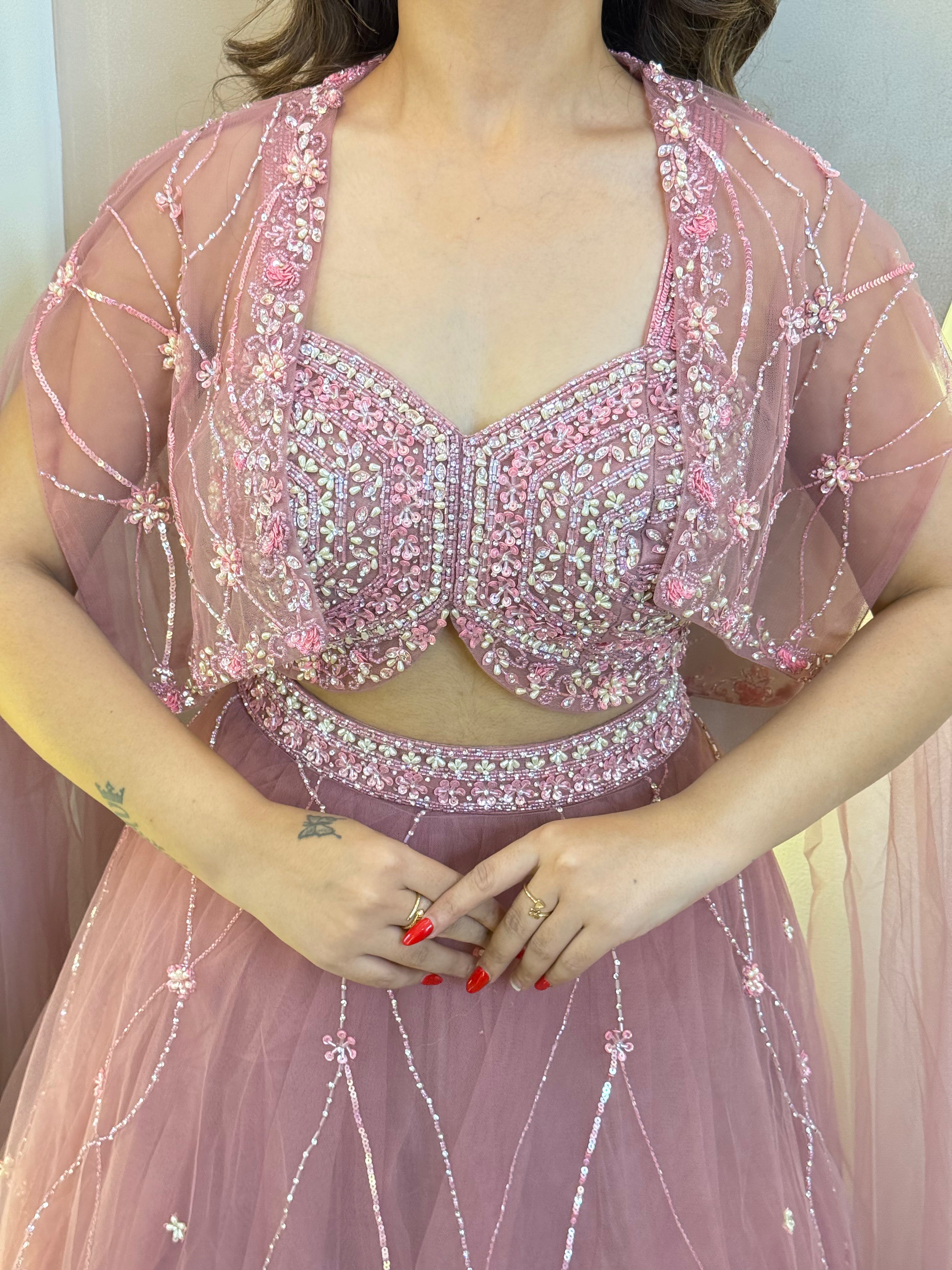 BARBIE OUTFIT CROP TOP SKIRT