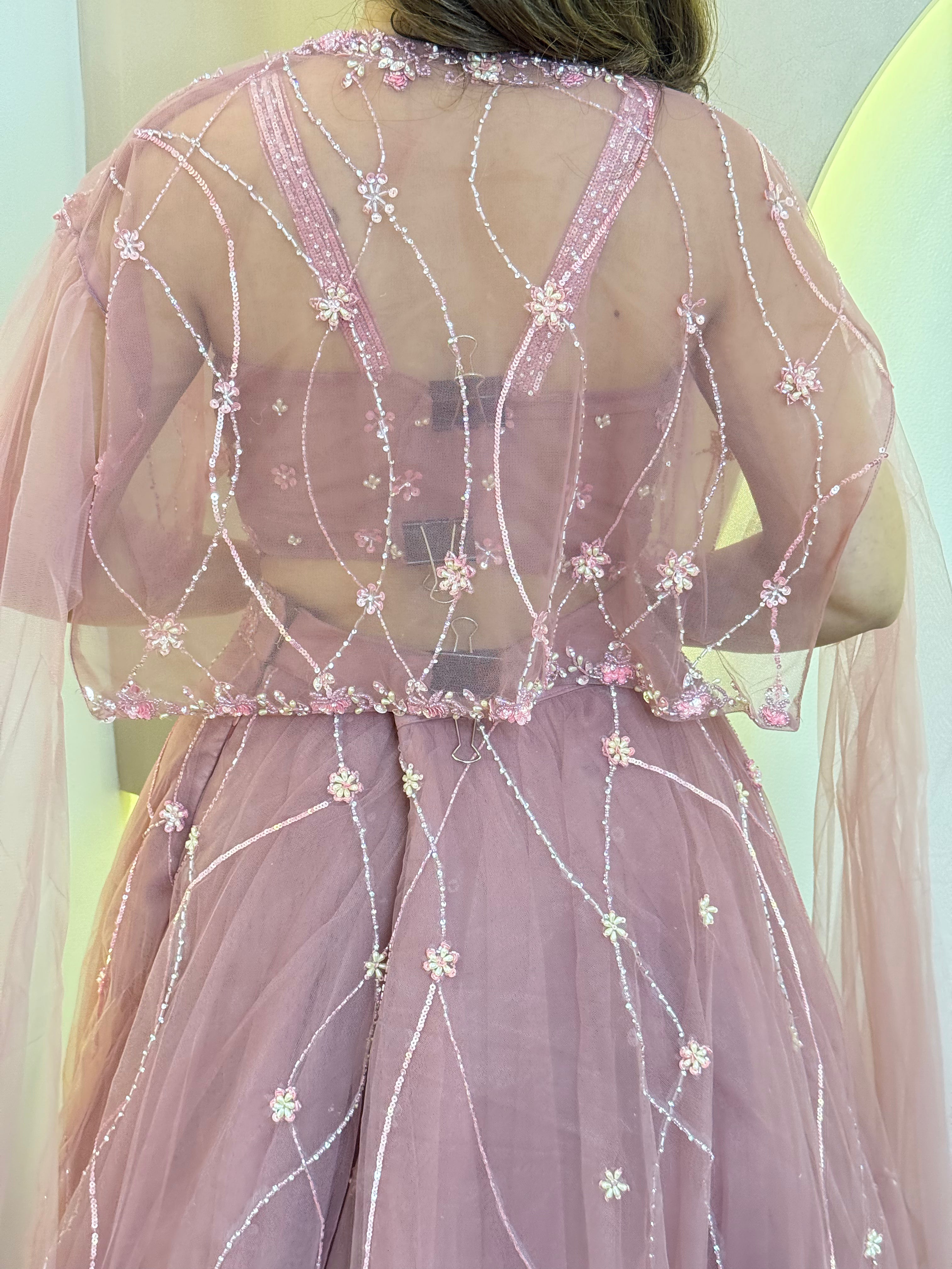 BARBIE OUTFIT CROP TOP SKIRT