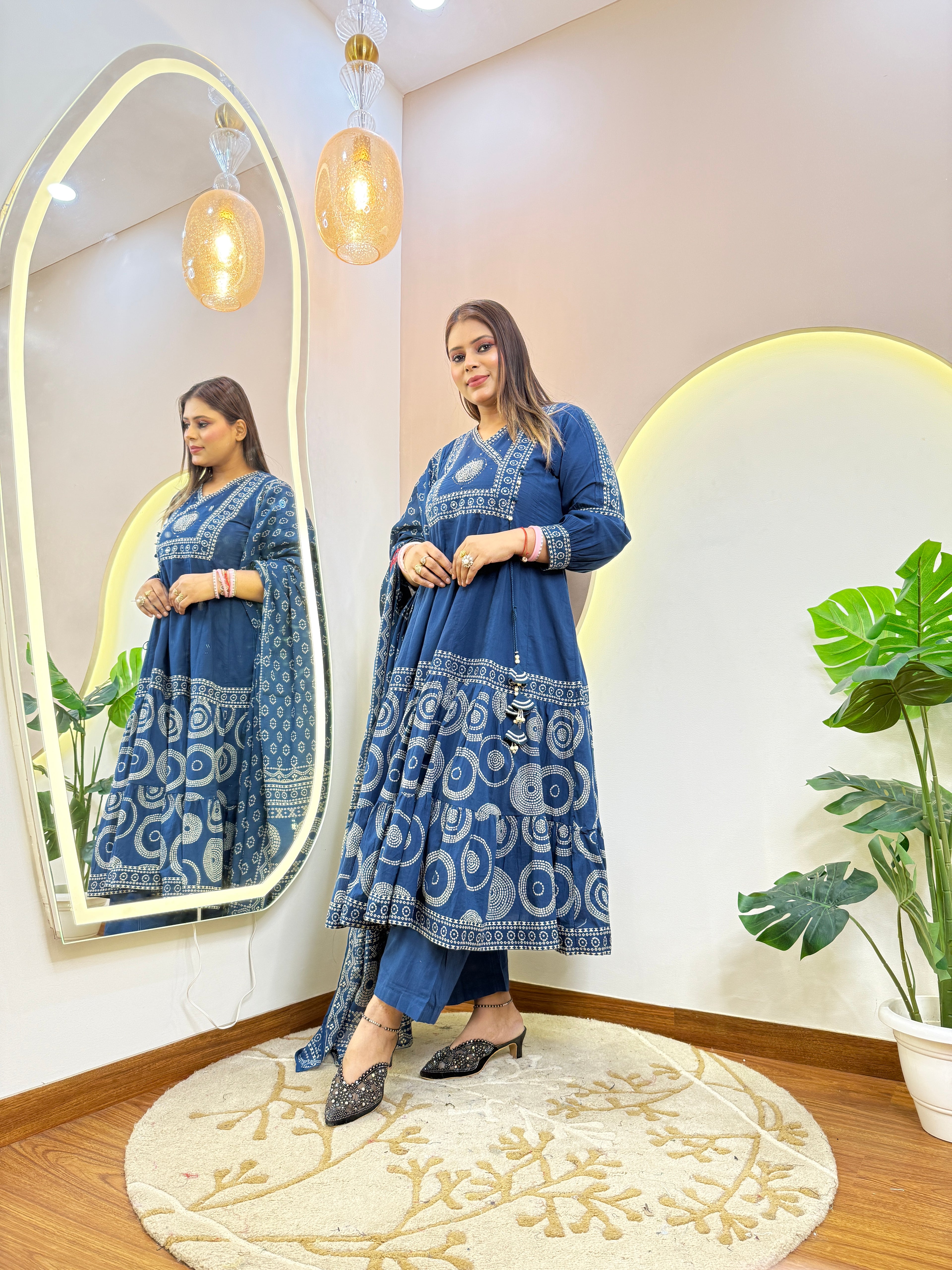 B979 COTTON  3PC SUIT