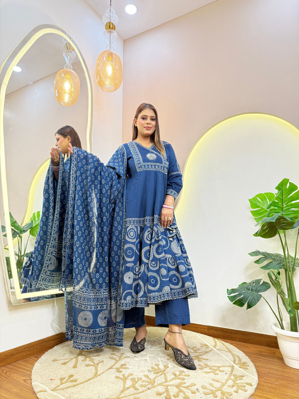 B979 COTTON  3PC SUIT