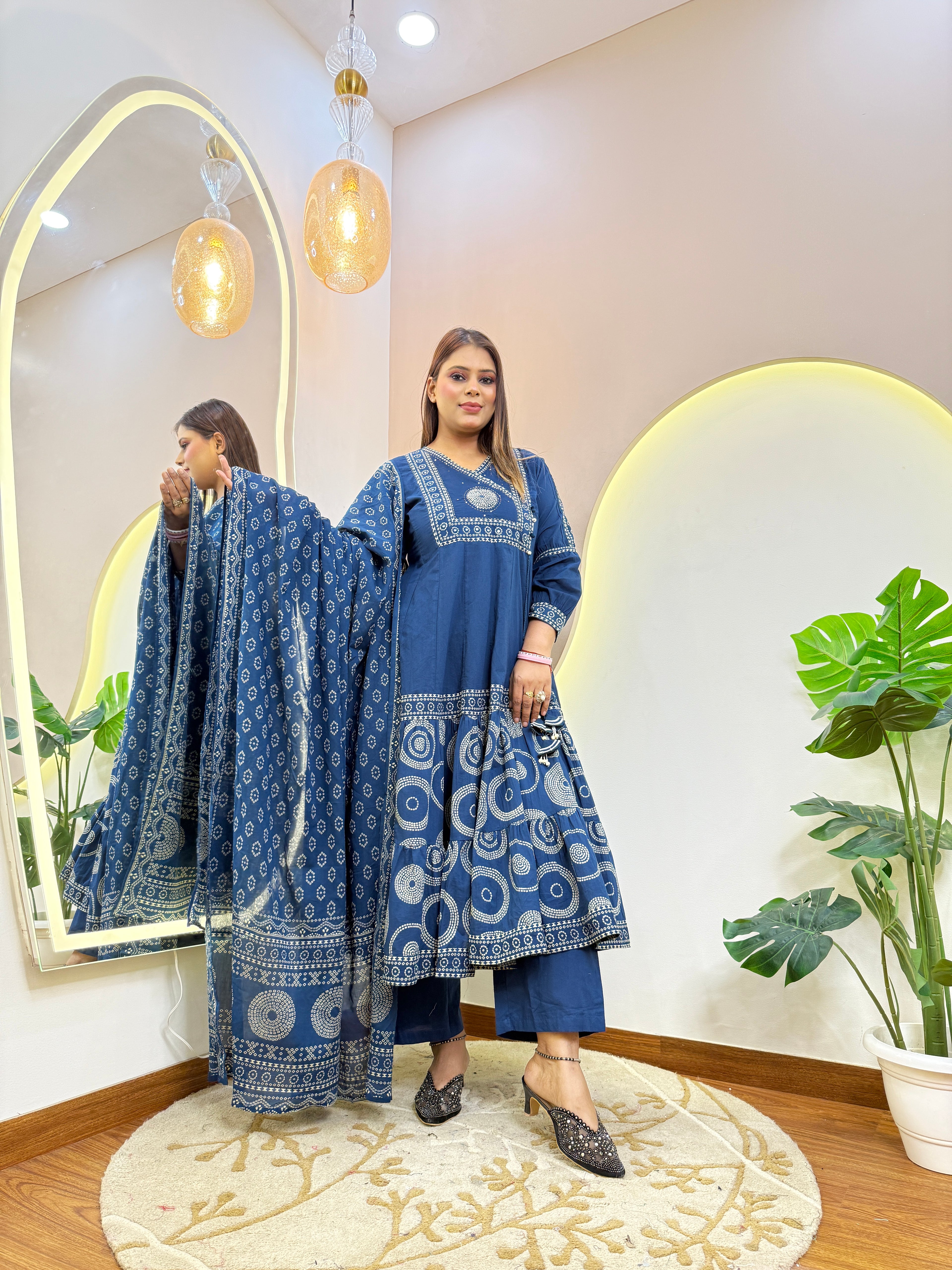 B979 COTTON  3PC SUIT