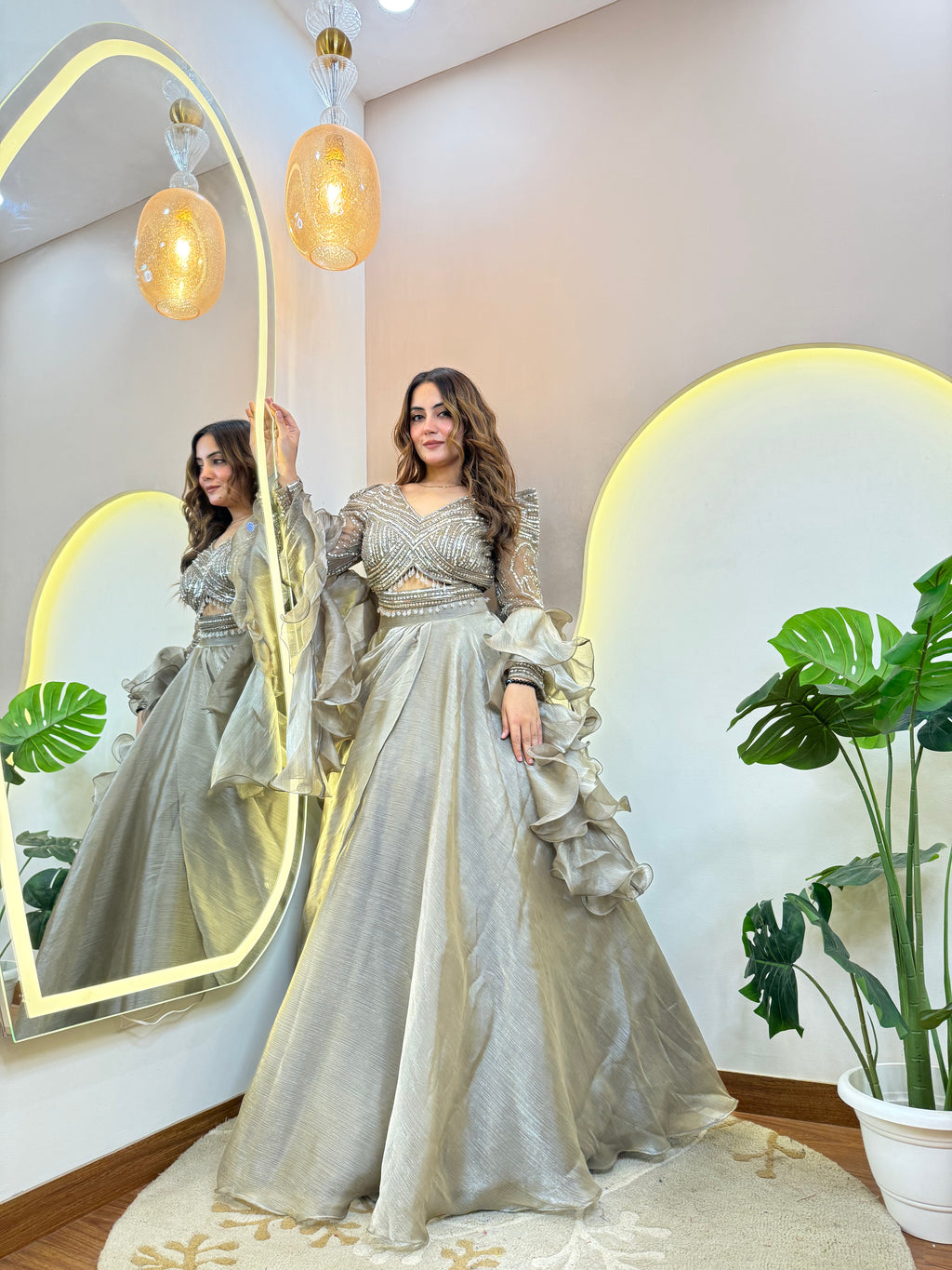 "NARGIS" CROP TOP SKIRT