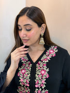 KASHMIRI EMBROIDERY OUTFIT  WOOLEN 3pc SET