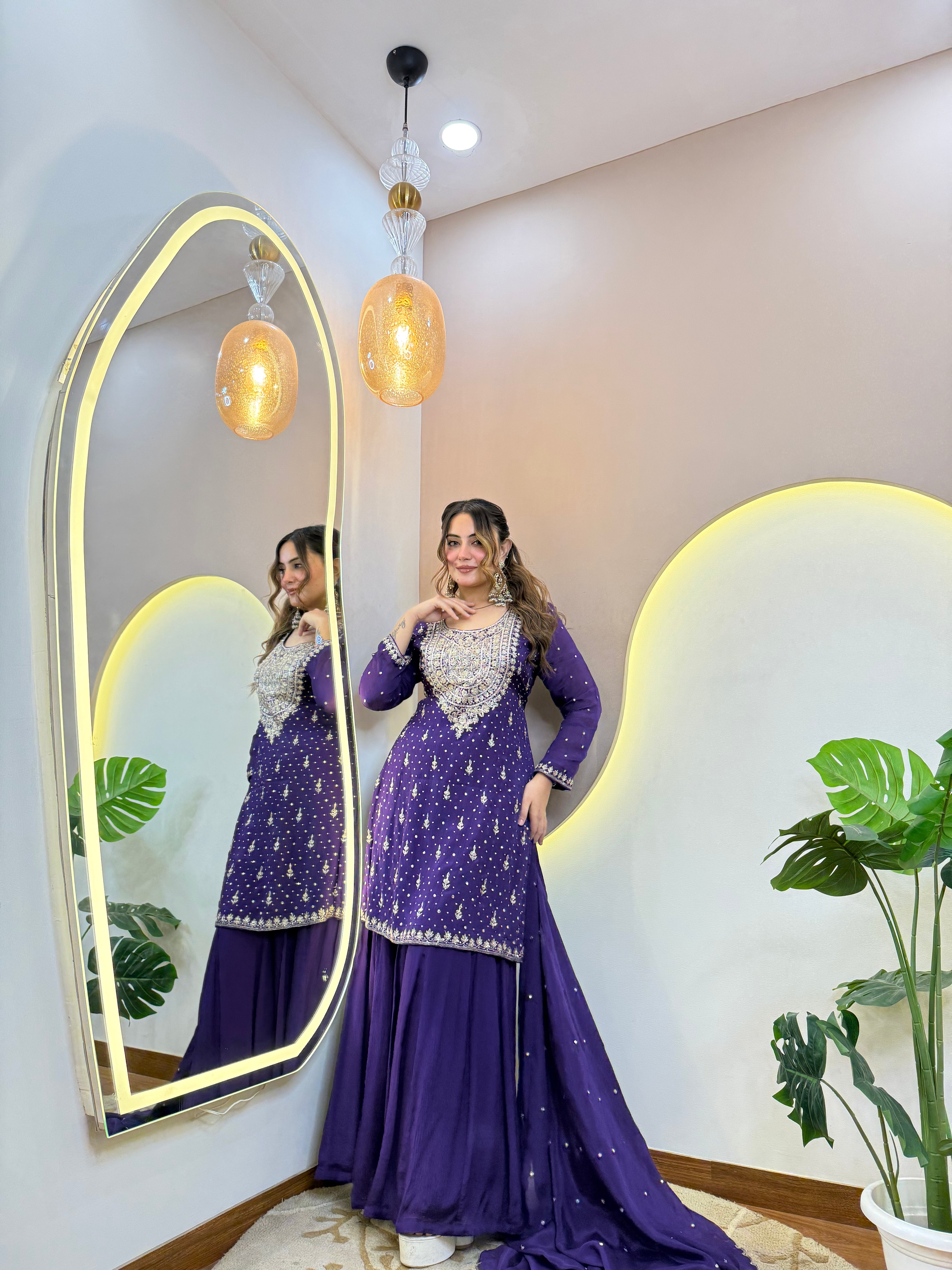 "SAMINA " SHARARA SUIT