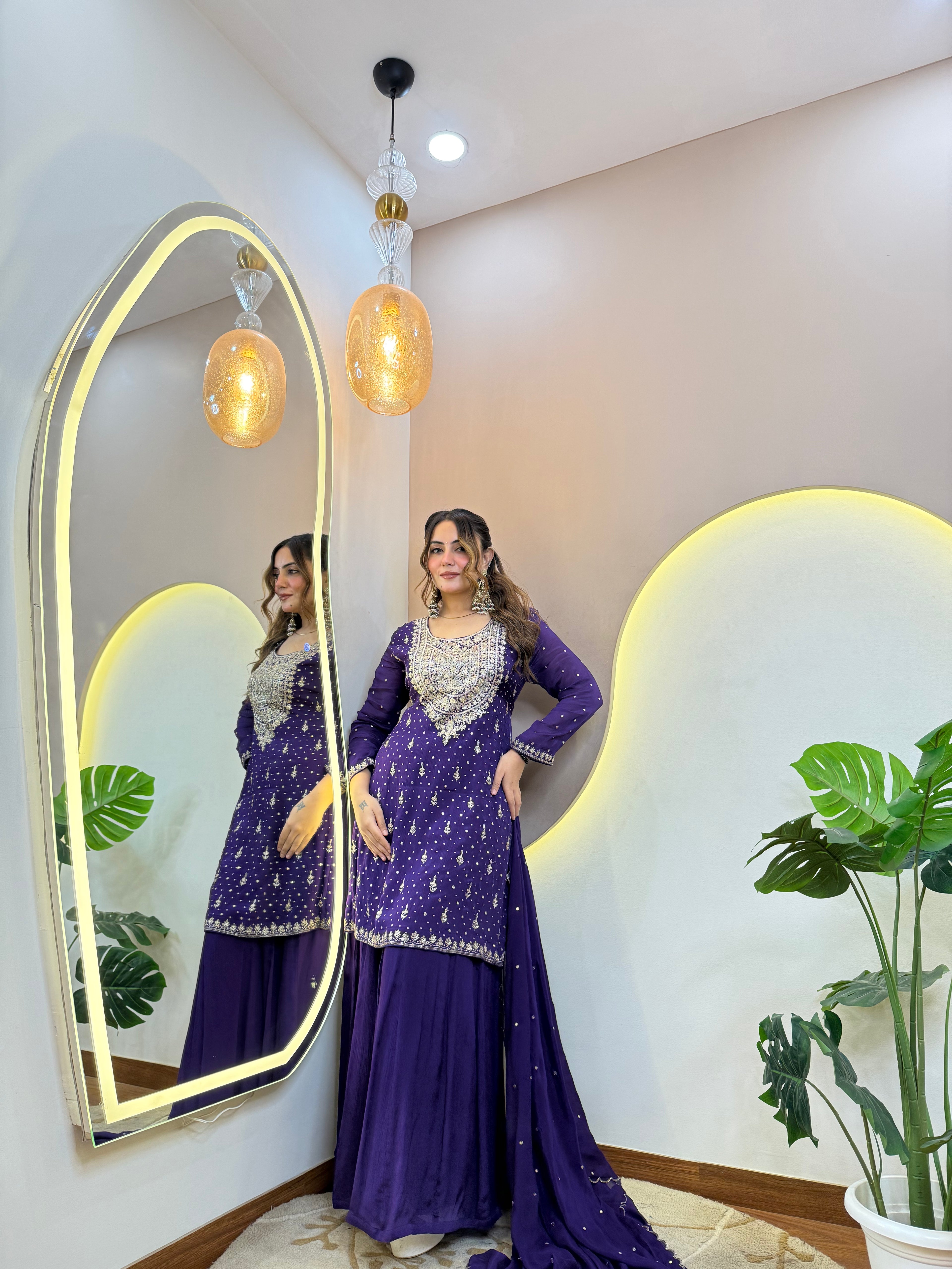 "SAMINA " SHARARA SUIT