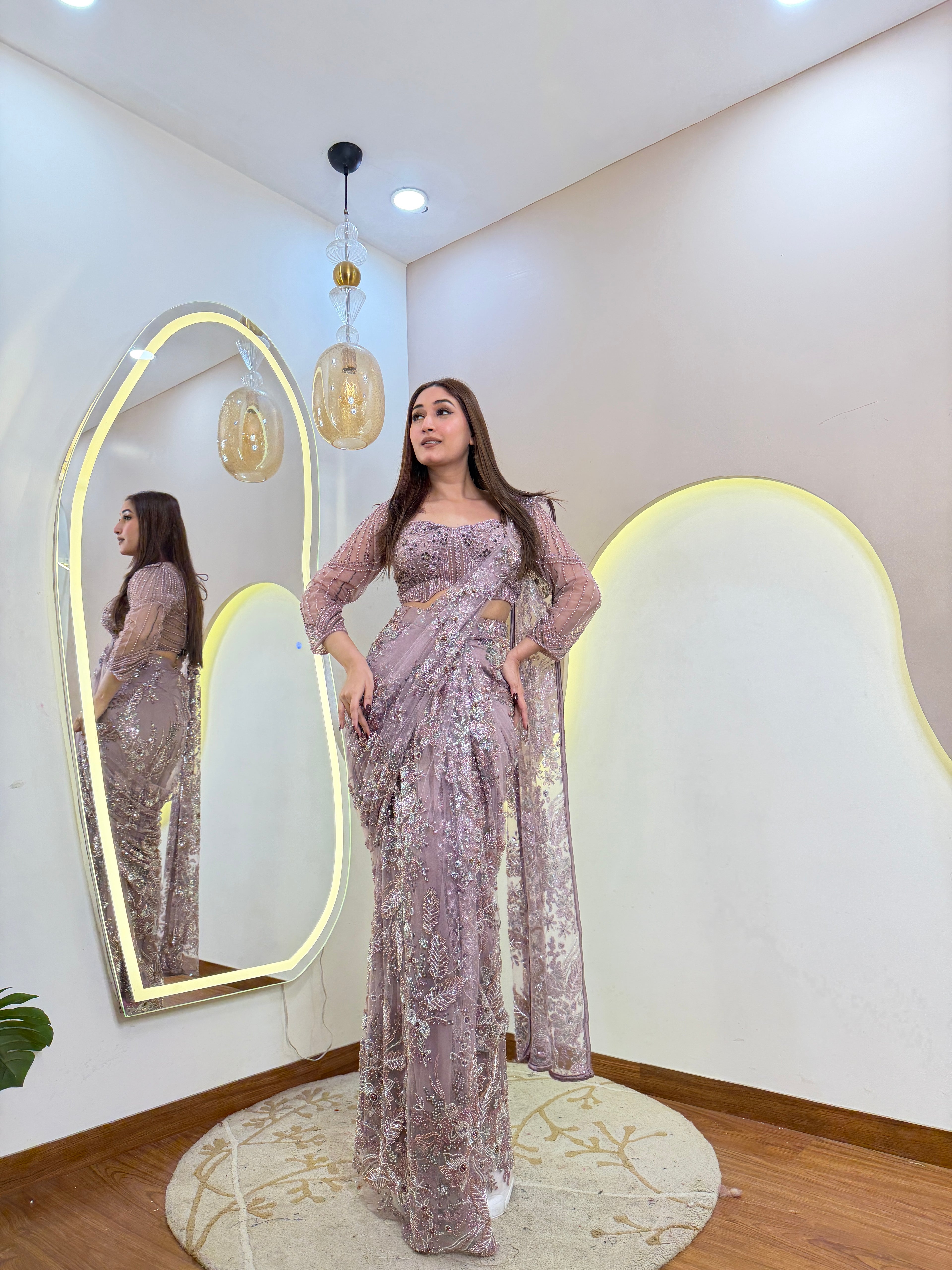 D730   DRAPE SAREE