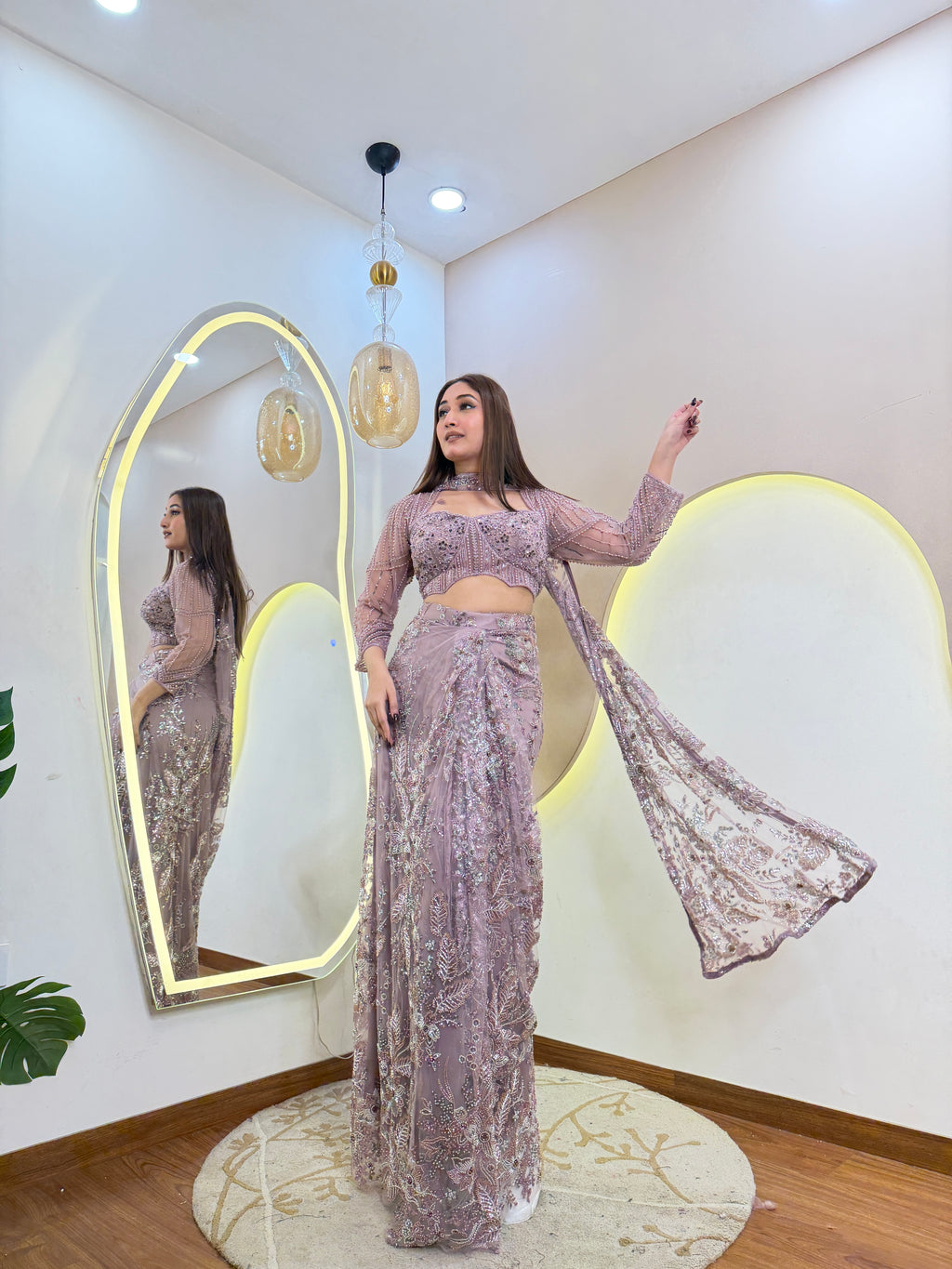 D730   DRAPE SAREE