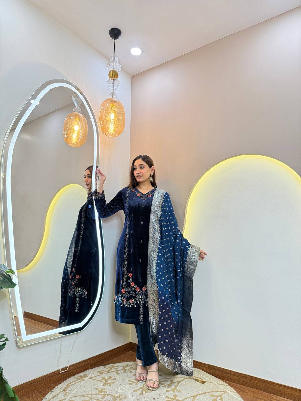 KHUSHNUMA VELVET 3pc. SET