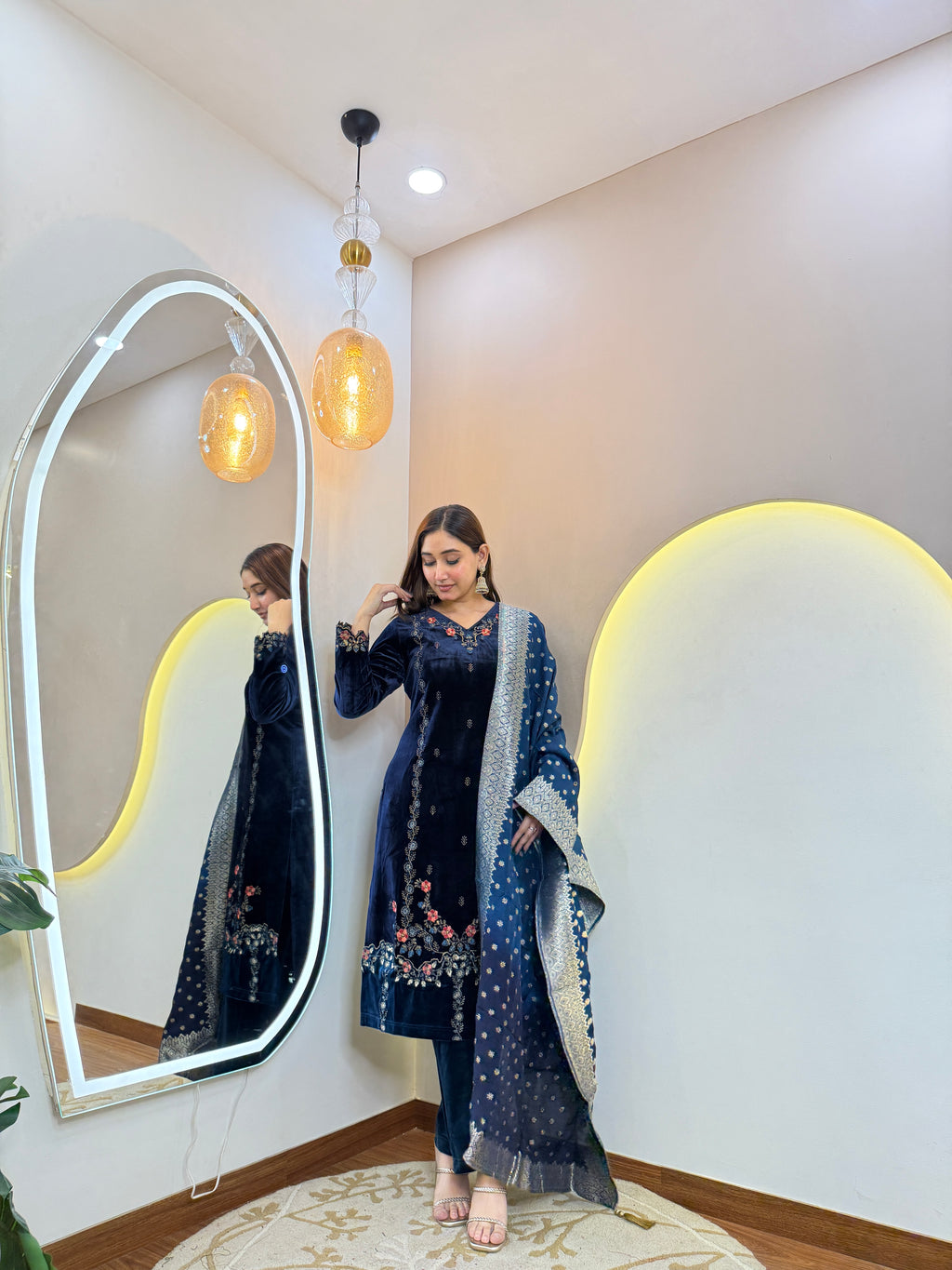 KHUSHNUMA VELVET 3pc. SET